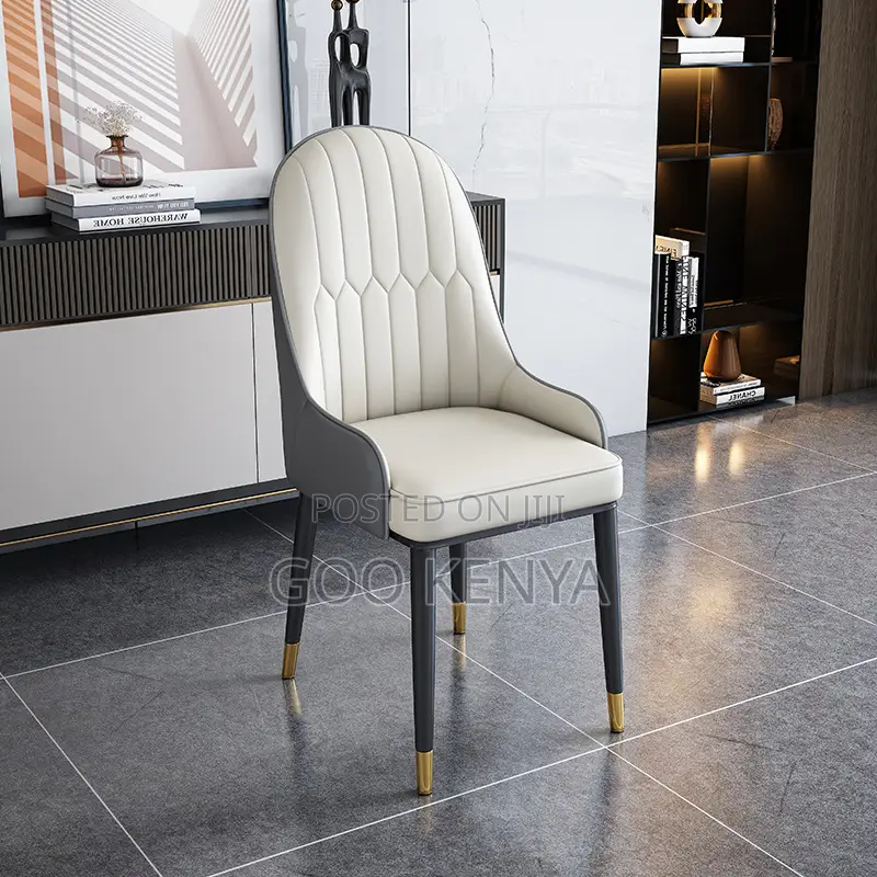 Home Chair; Elegant Leather Dining Chair For Commercial And Home Use