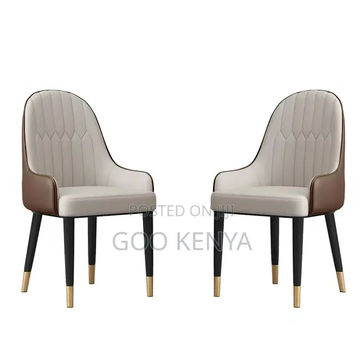 Home Chair; Elegant Leather Dining Chair For Commercial And Home Use