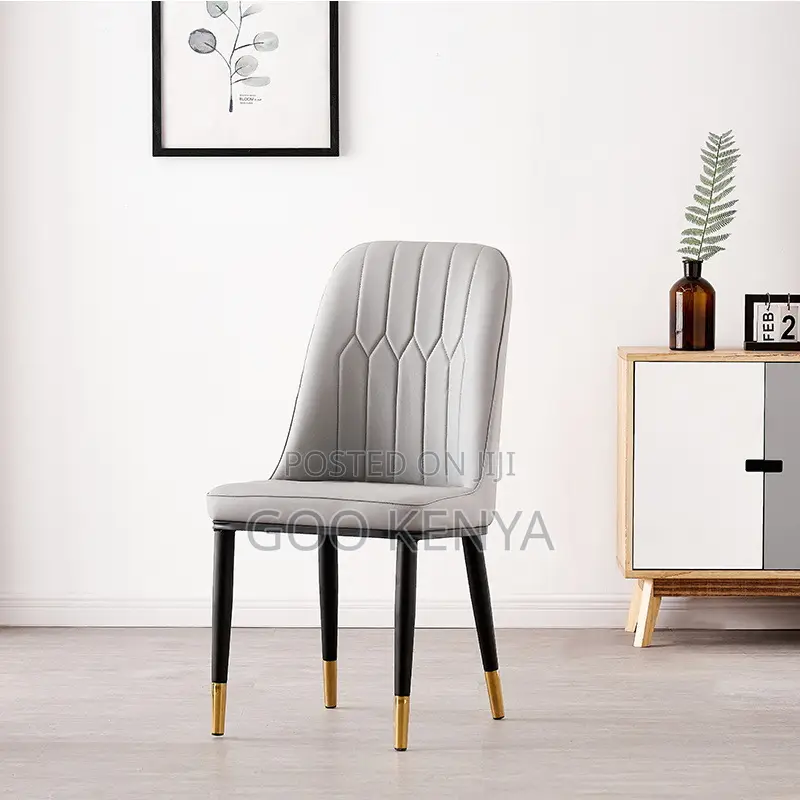 Home Chair; Elegant Leather Dining Chair For Commercial And Home Use