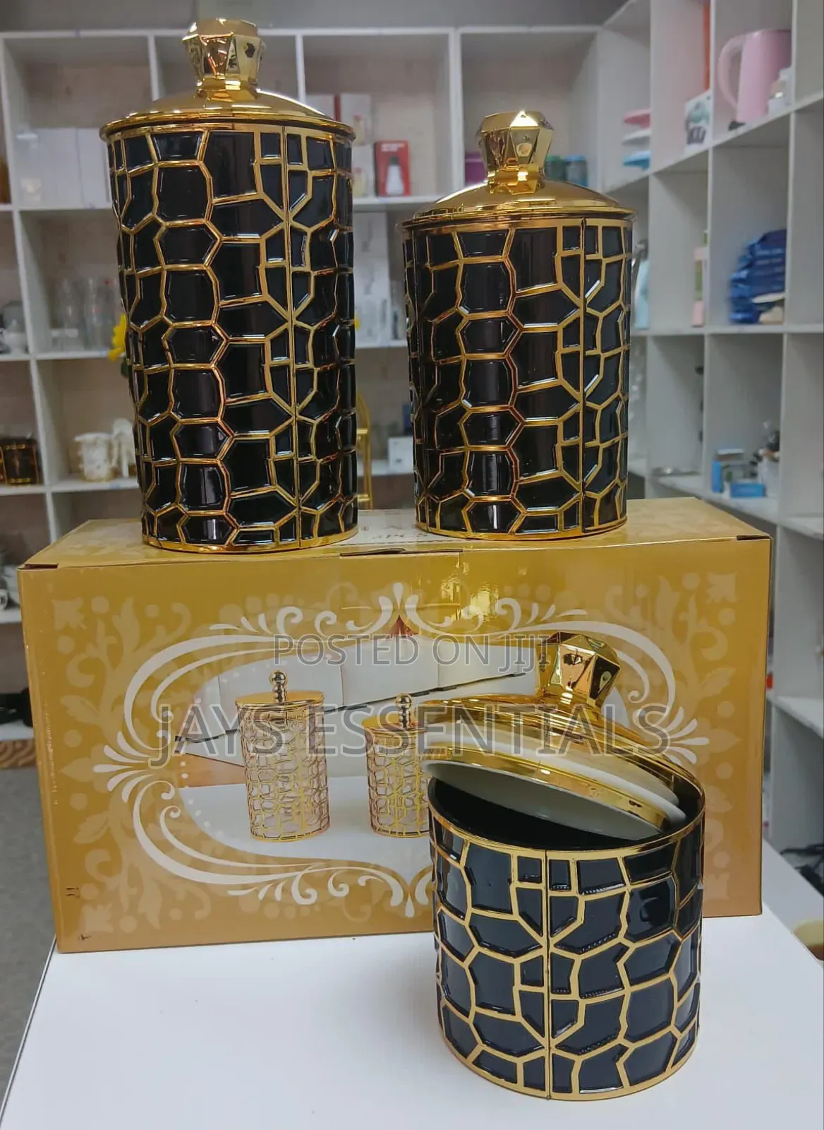 3pc Storage Canister Jars Set