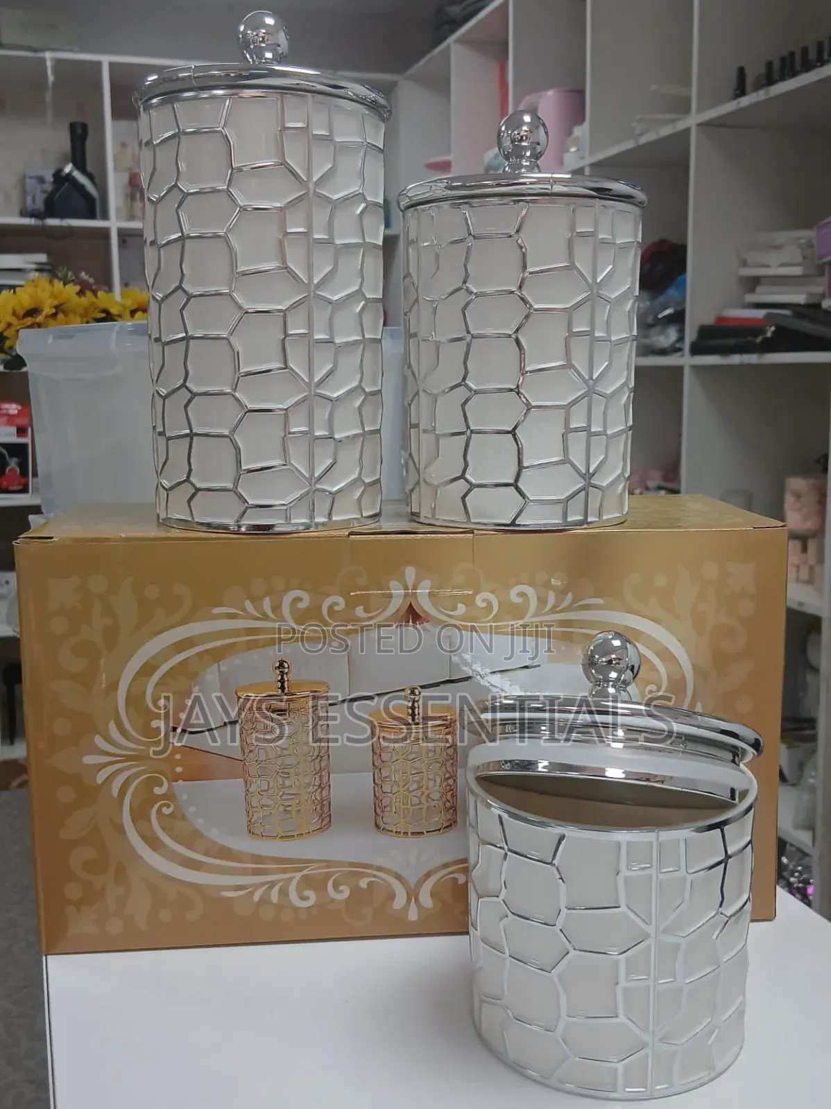 3pc Storage Canister Jars Set