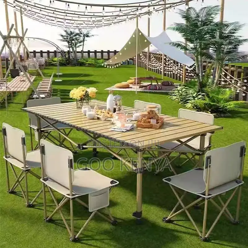 Home Table; Modern Foldable Metal Dining Chair For Outdoor And Indoor