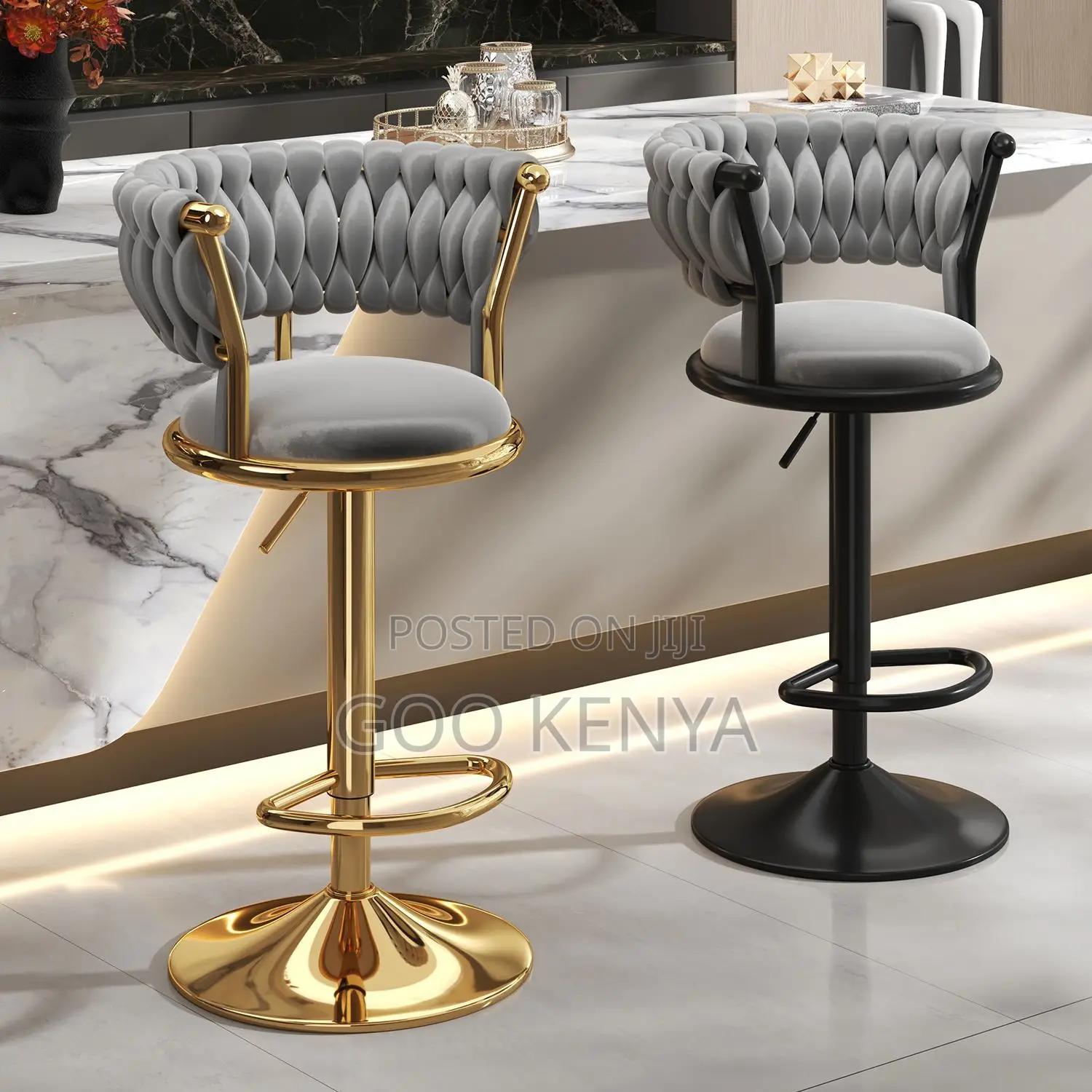 Home Stool; Adjustable Counter Stool For Home, Café, And Restaurant