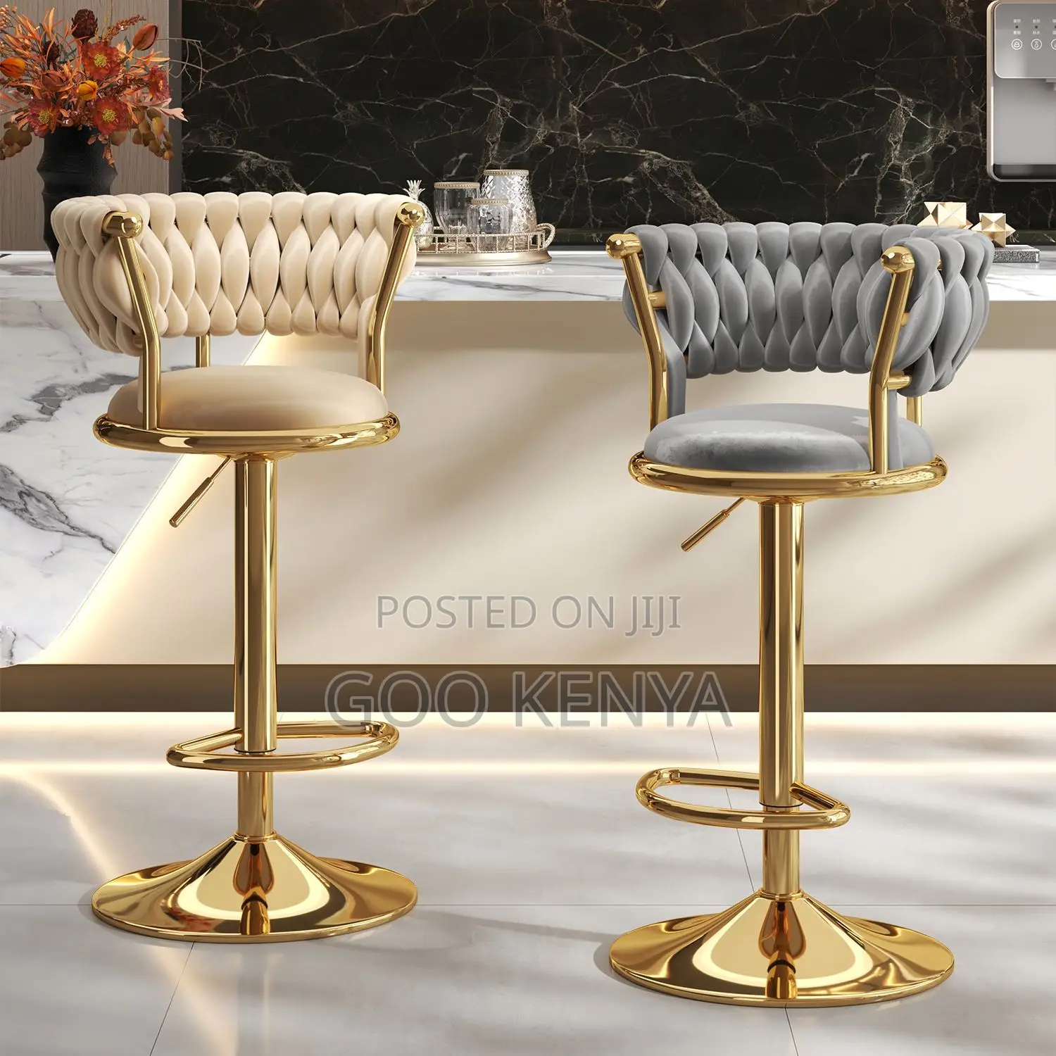 Home Stool; Adjustable Counter Stool For Home, Café, And Restaurant