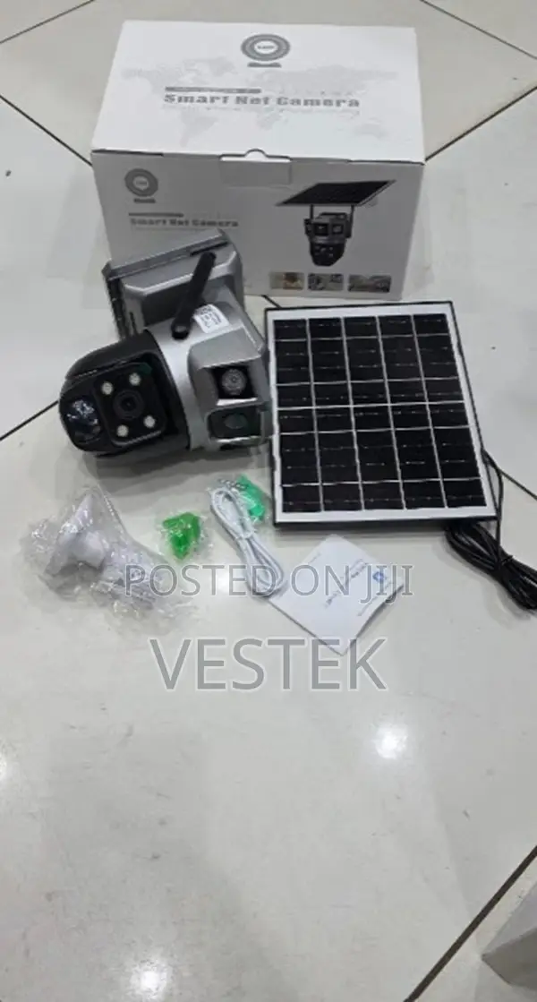 V380 Pro Dual Lens Solar Wifi Camera Long Standby