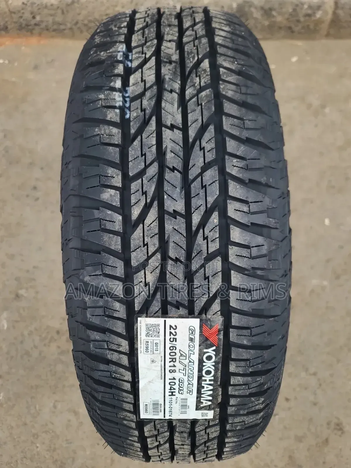 225/60r18 Yokohama Tyres 104 H a/T015 Geolandar