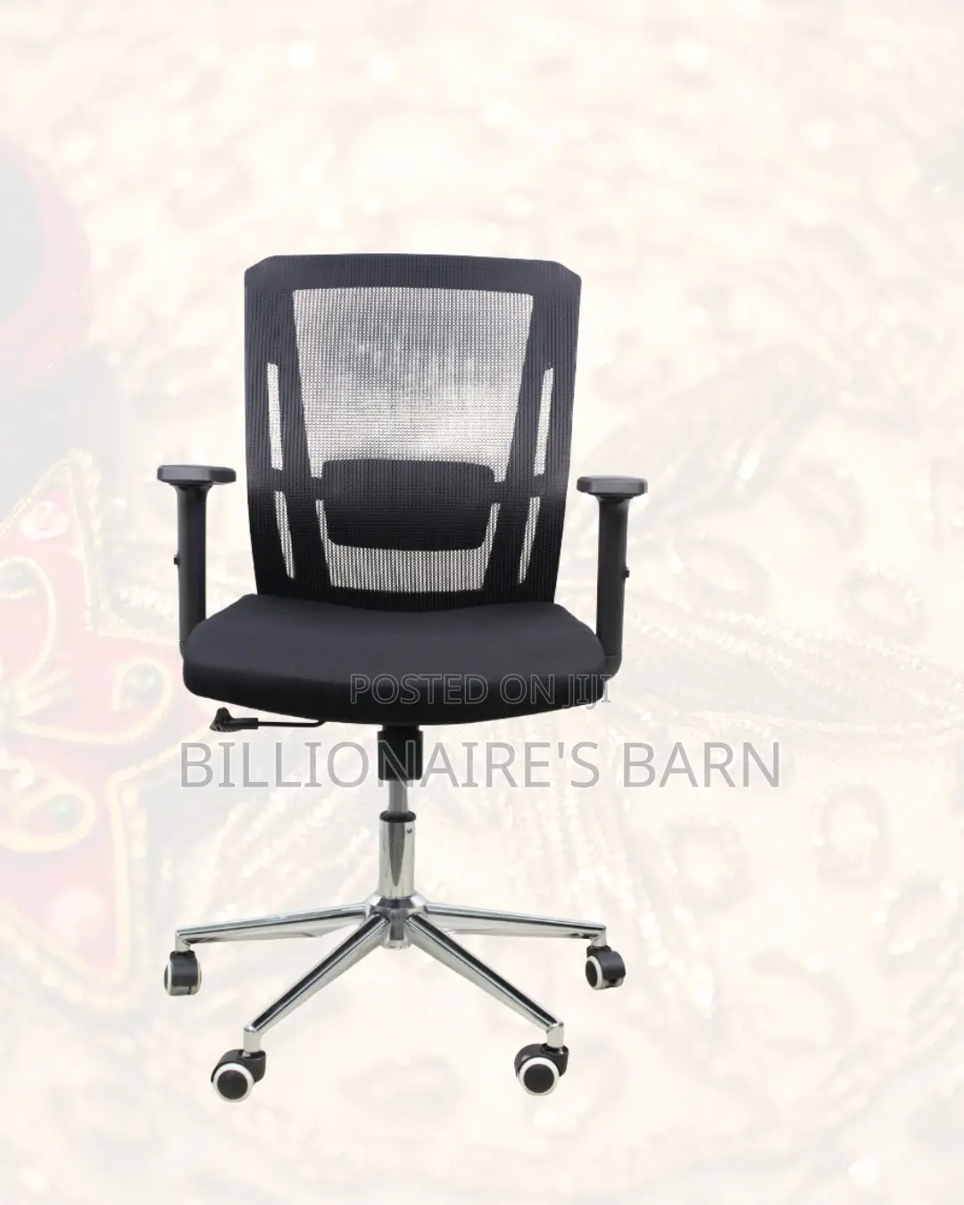 Barn Origin Mid-Back Chair Chrome Base | Easy Adjustments