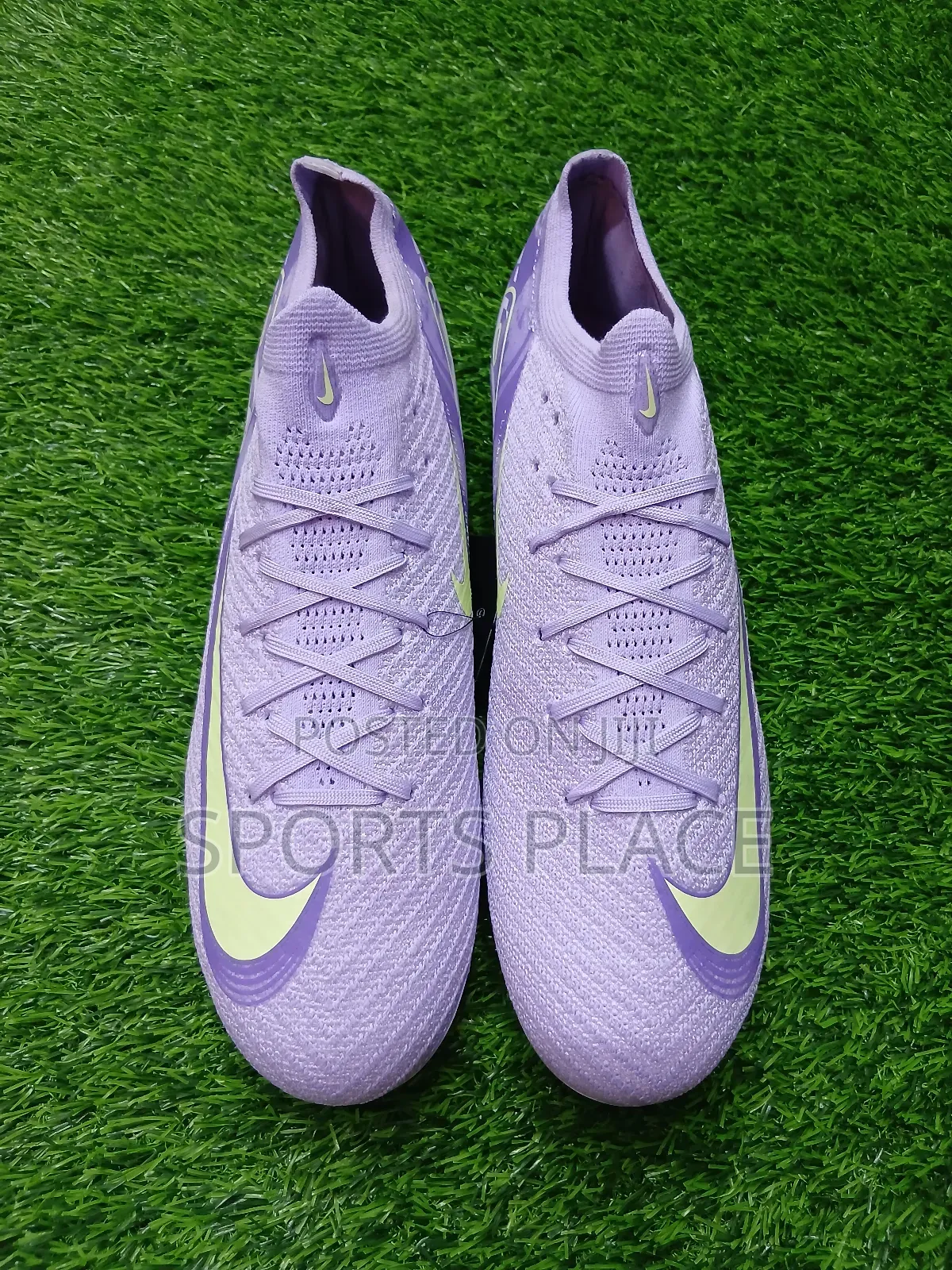 Nike United Purple Agate and Barely Volt Air Zoom Cleats