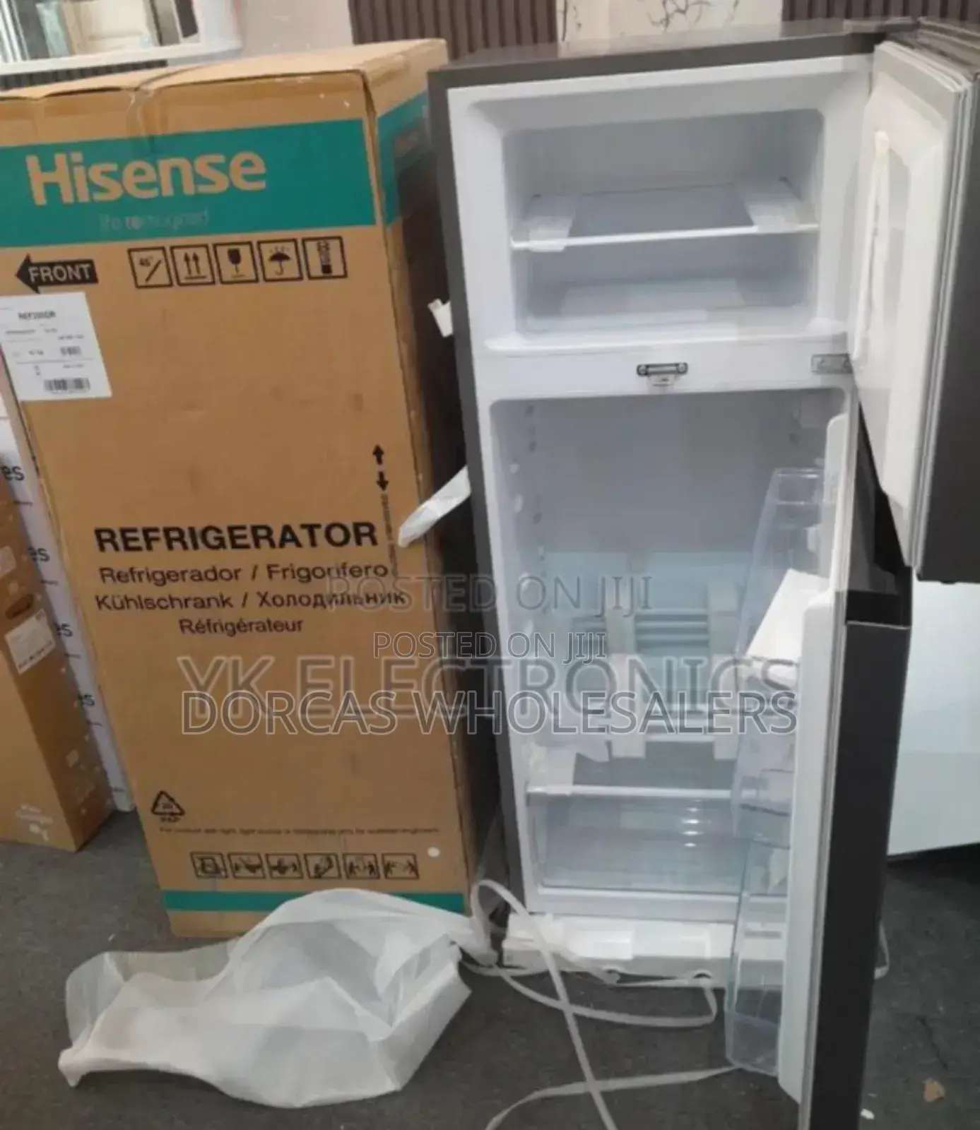 Two Doors -- Hisense 205l Fridge