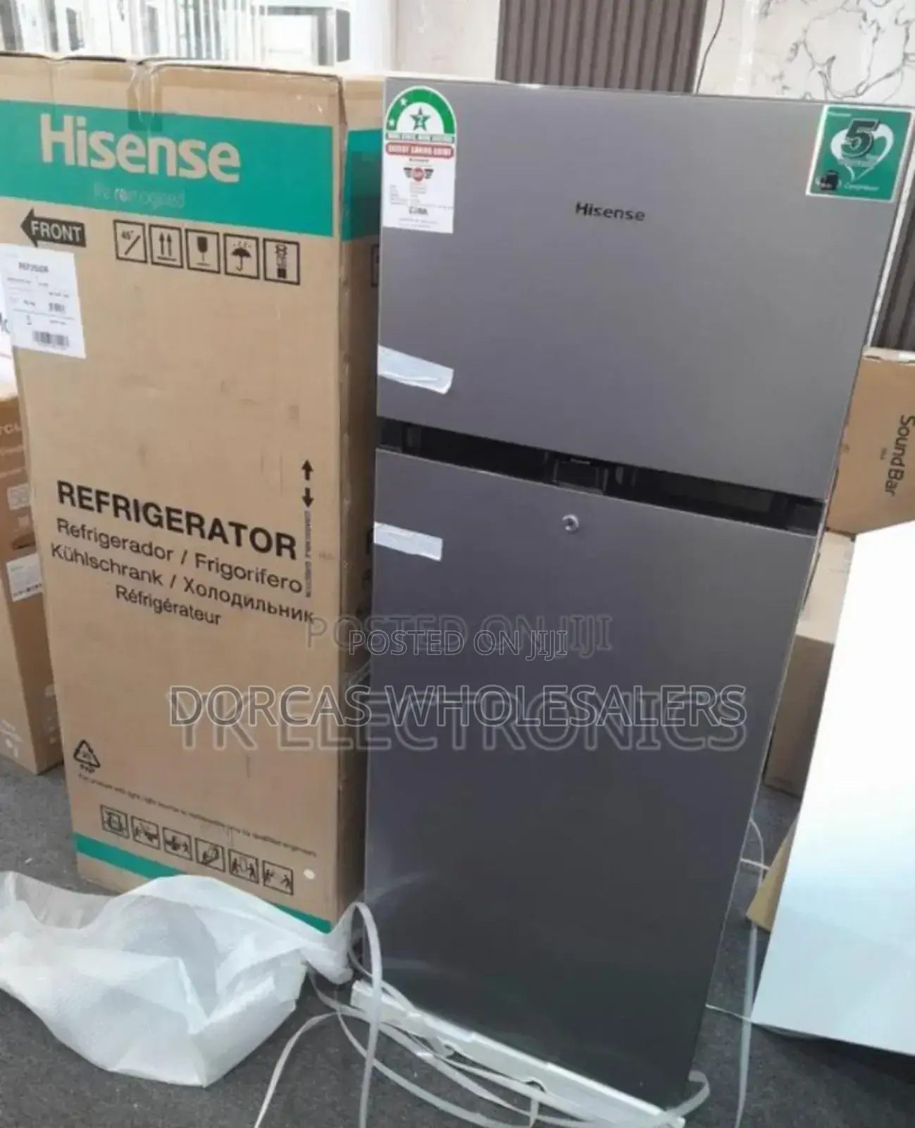 Colour Silver Brand New Hisense 205l Fridge