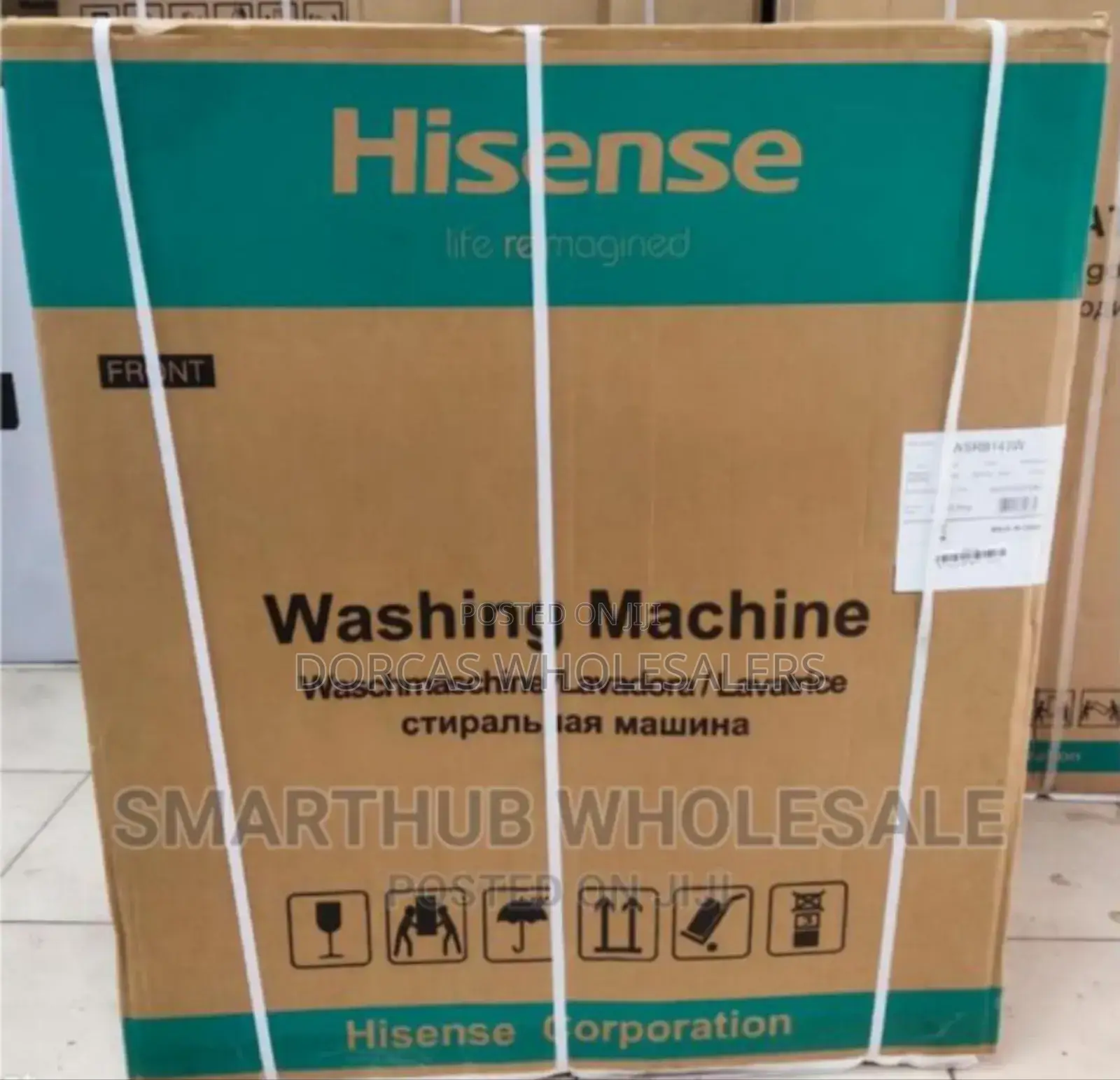 Restocked New. Hisense Top 13kgs Washing Machine. Original
