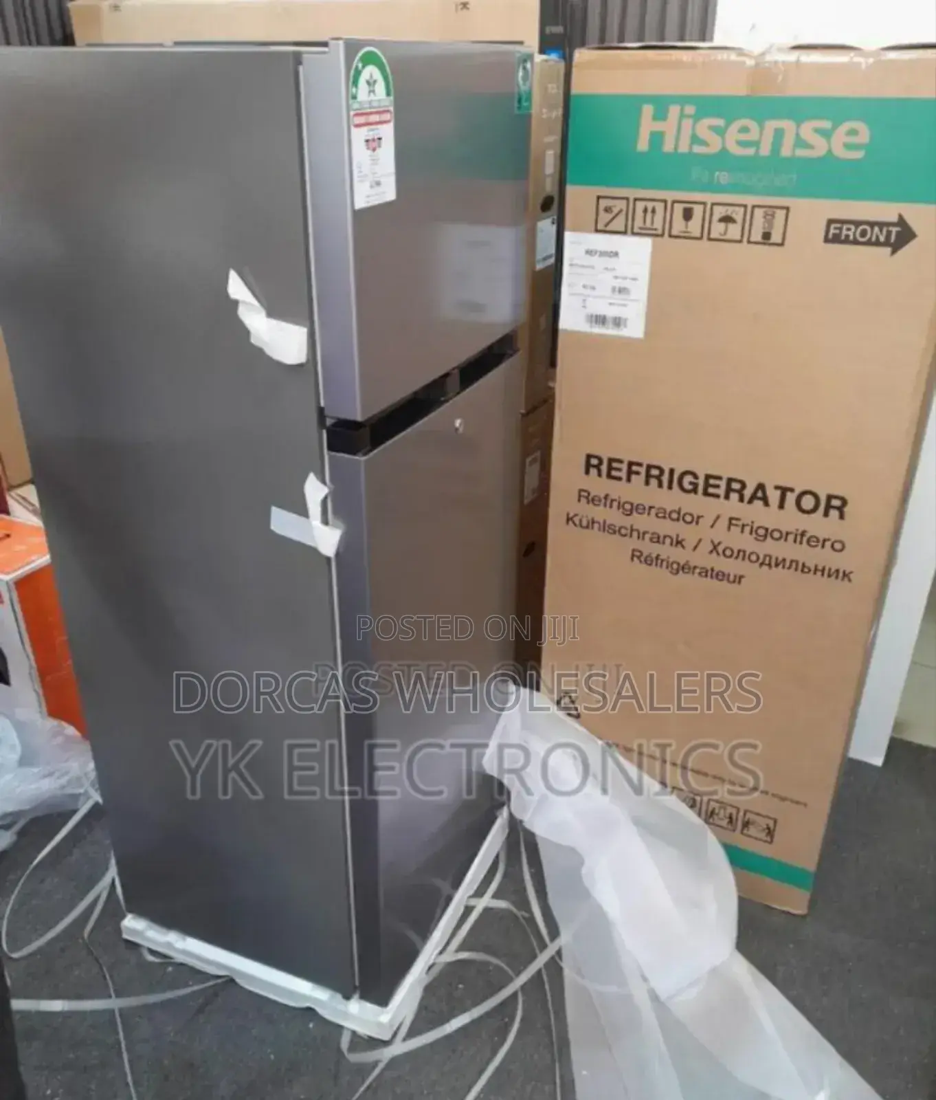 Double Doors New -Hisense 121l Fridge
