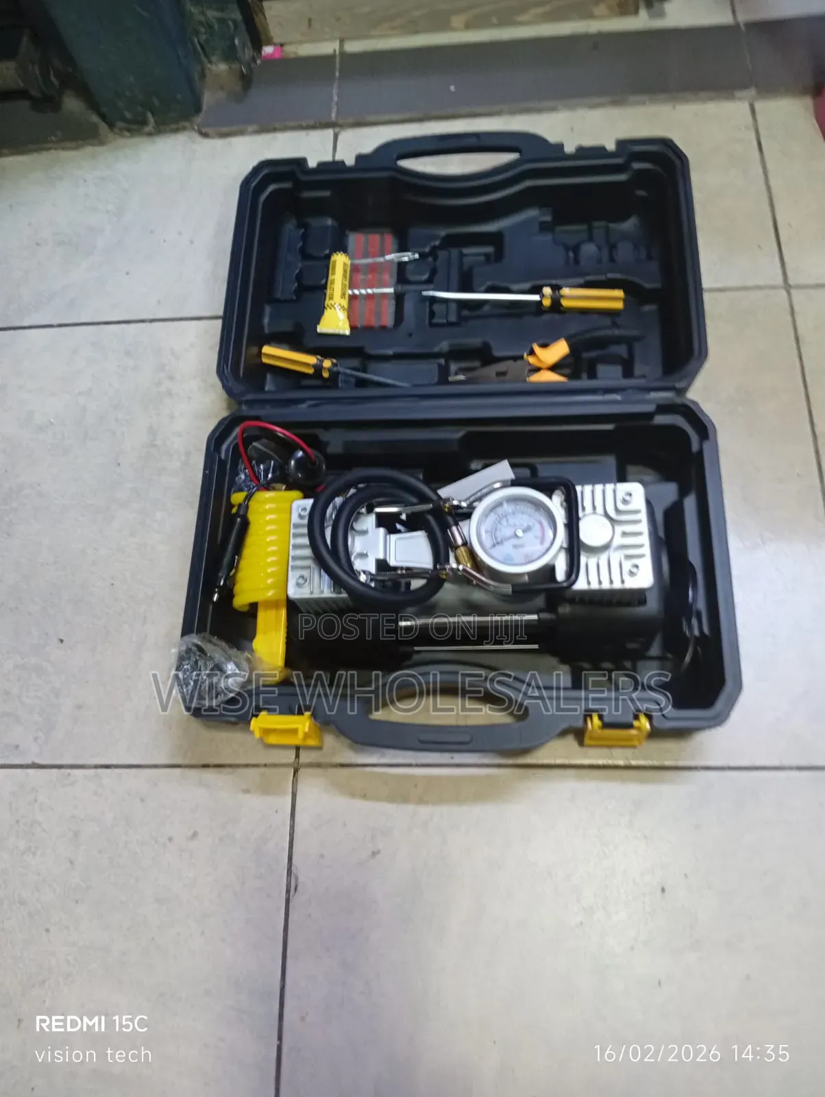Portable Double Cylinder Car Air Compressor and Tire Repair Kit√°°