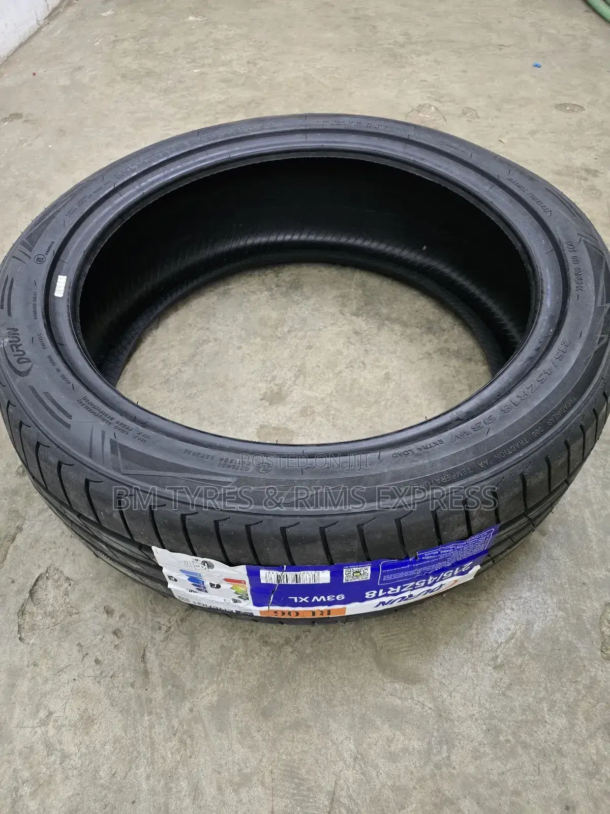 215 /45 R18 Durun Tyres (Highway)