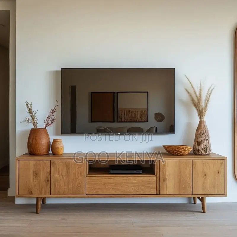 Home Tv Stand; Wooden Living Room Console Tv Table
