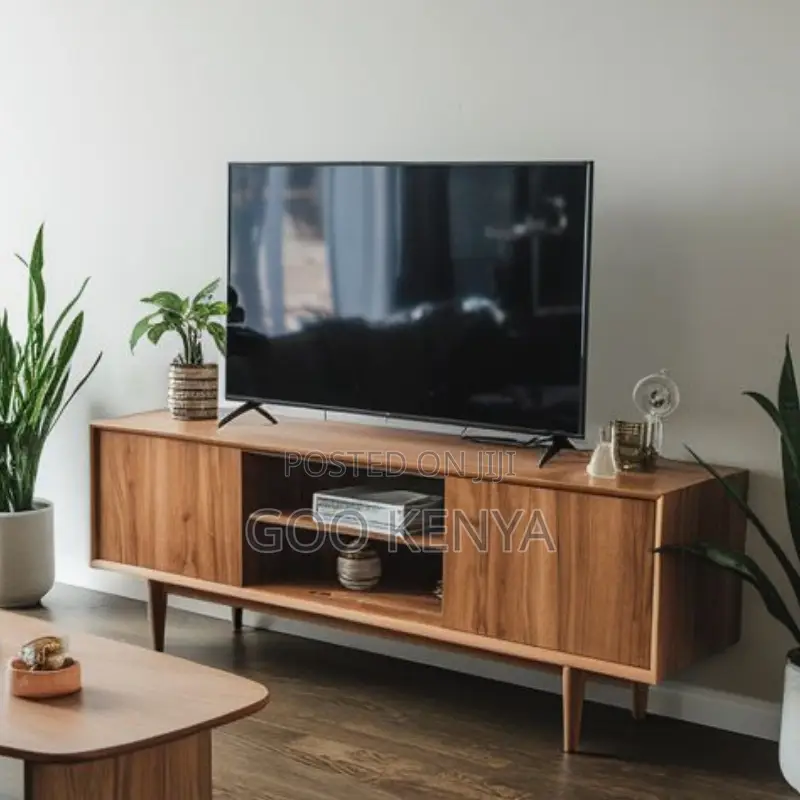 Home Tv Stand; Wooden Living Room Console Tv Table