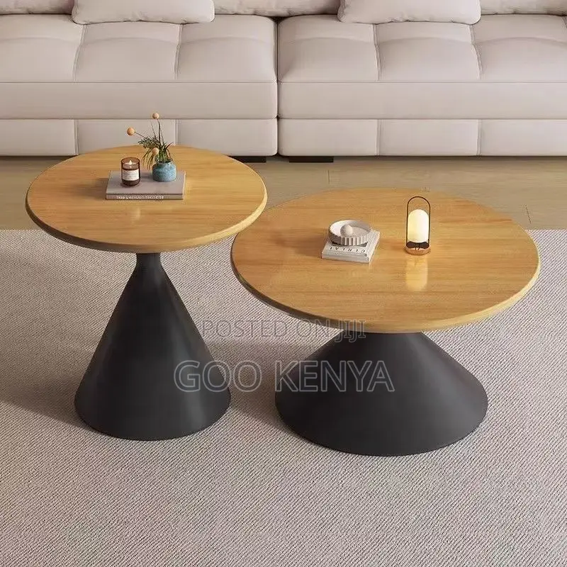 Home Table Set; Premium Round Wooden Nesting Coffee Tables