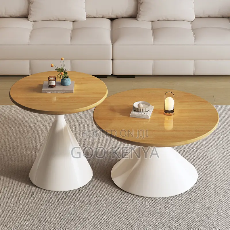 Home Table Set; Premium Round Wooden Nesting Coffee Tables