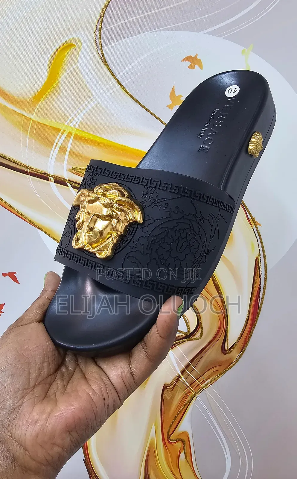 Versace Gold Medusa Slides 
Quality