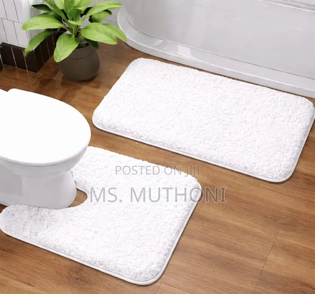Bathroom 2pcs Ultra-Soft Plush Bath Mat Set*