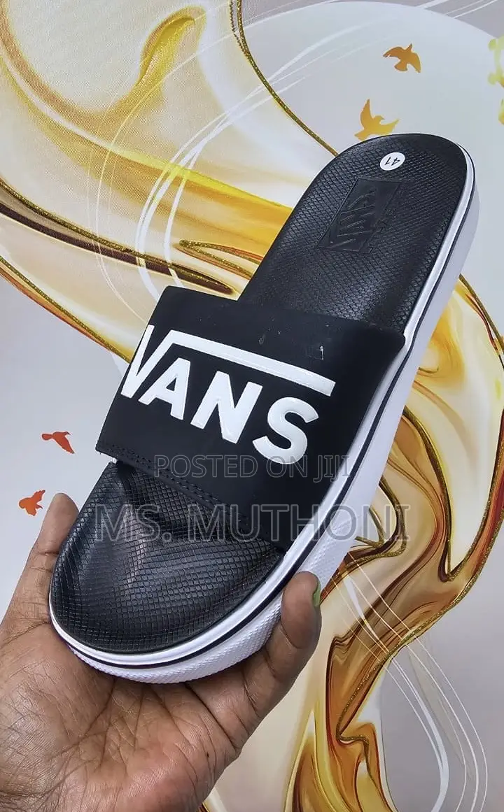 Black Vans La Costa Slide-on Sandals Size 40-45