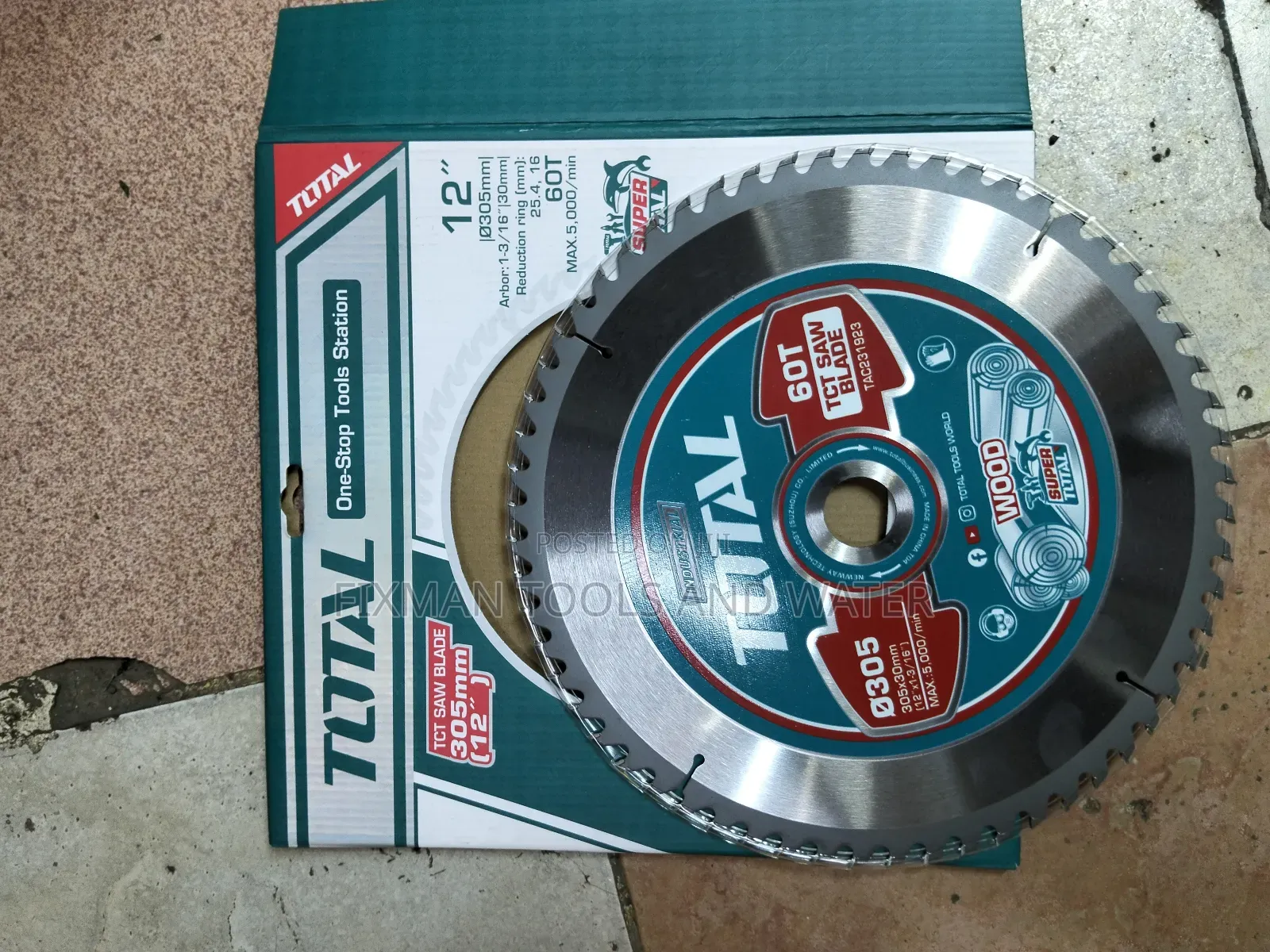 Total Tct Saw Blade 305mm 12" 60t Inches Wood Cutting Disc