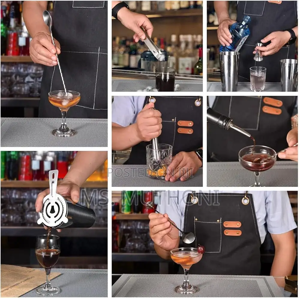 Bartender Kit 12 Piece Set Cocktail Shaker (* Tin on Tin )