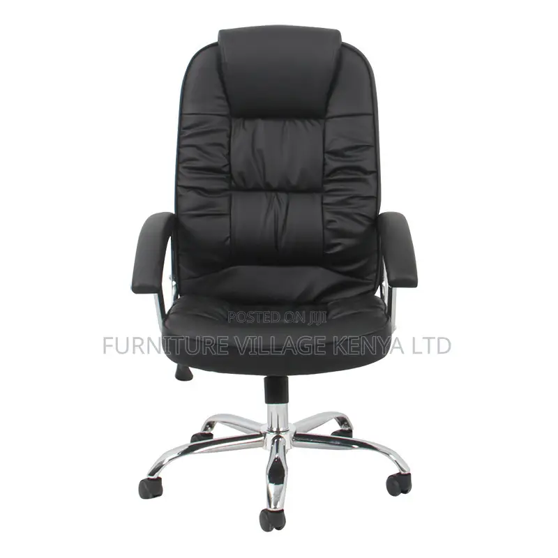 Office Chair High Back, Pu Leather, Black