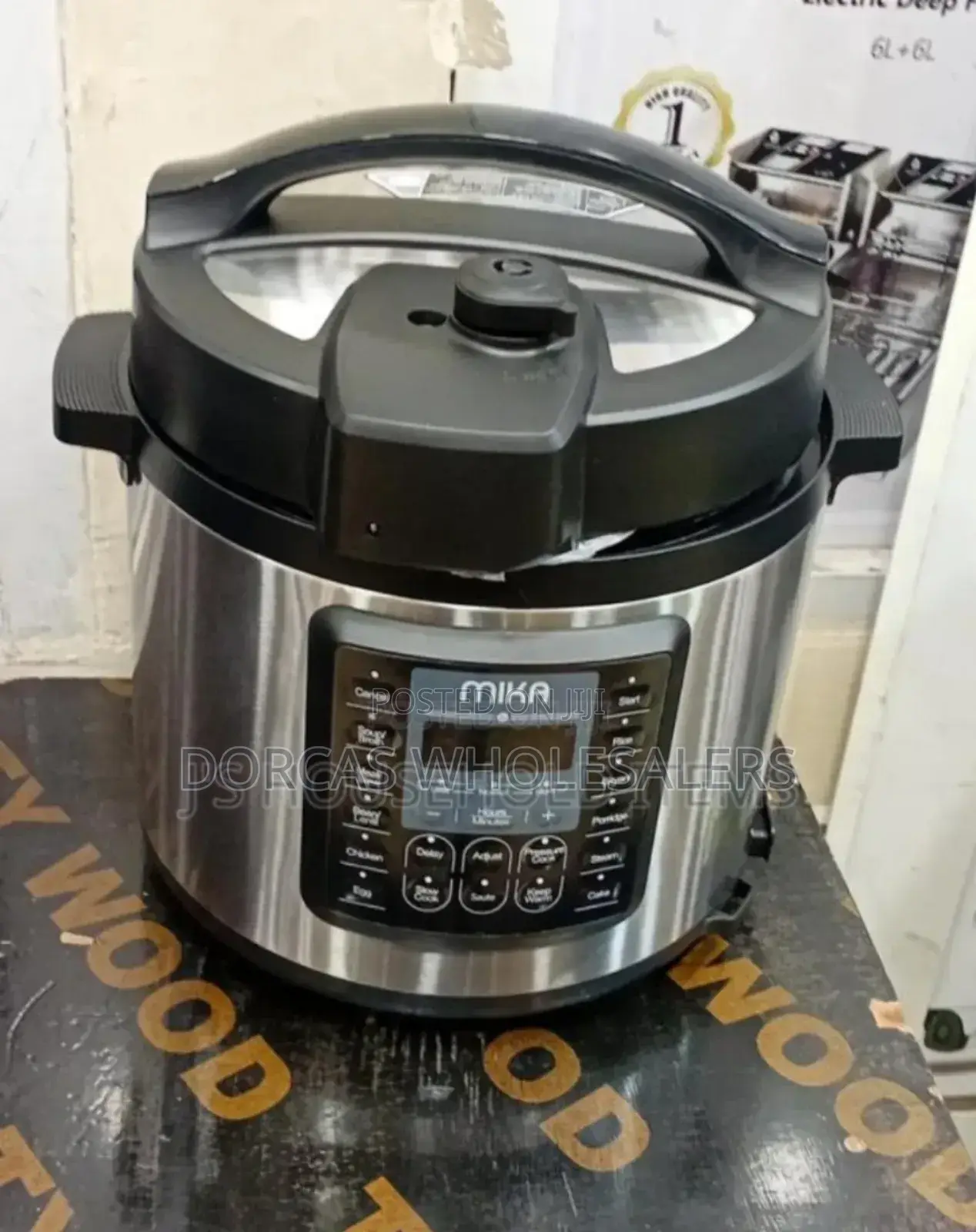 Colour Silver Brand New Mika Pressure Cooker. 6l