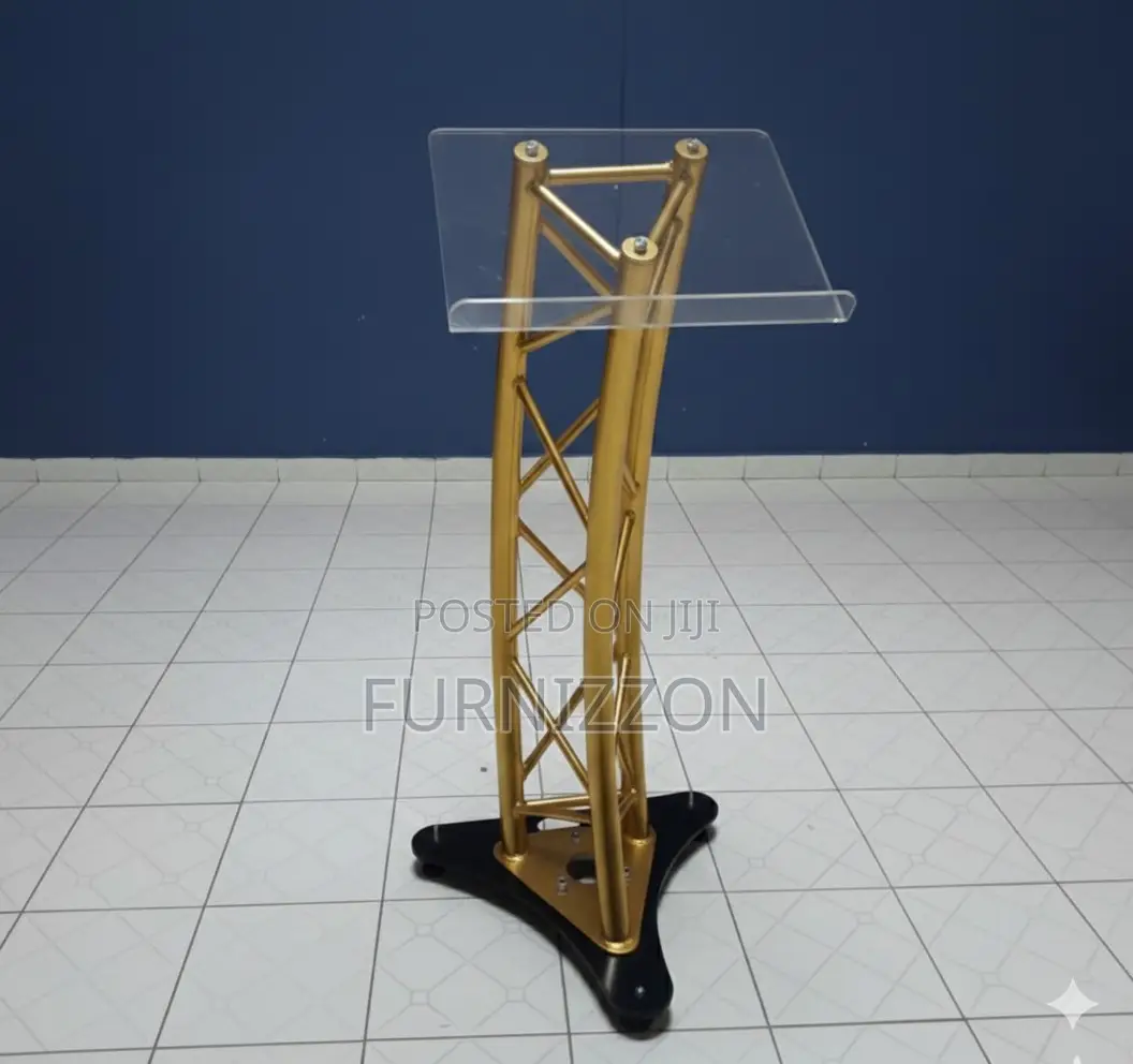 Metallic Stand Podium for Events and Churches