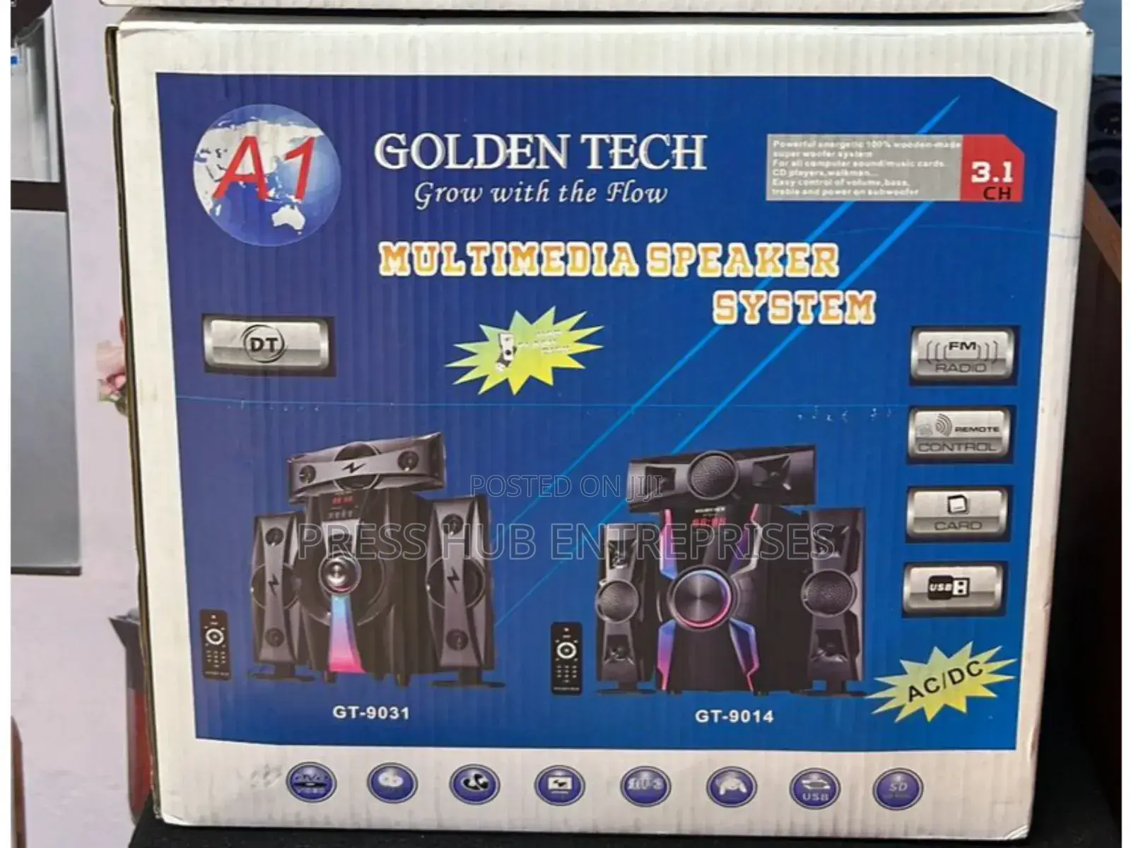 Golden Tech 3.1 Channel Multimedia Speaker System,* 