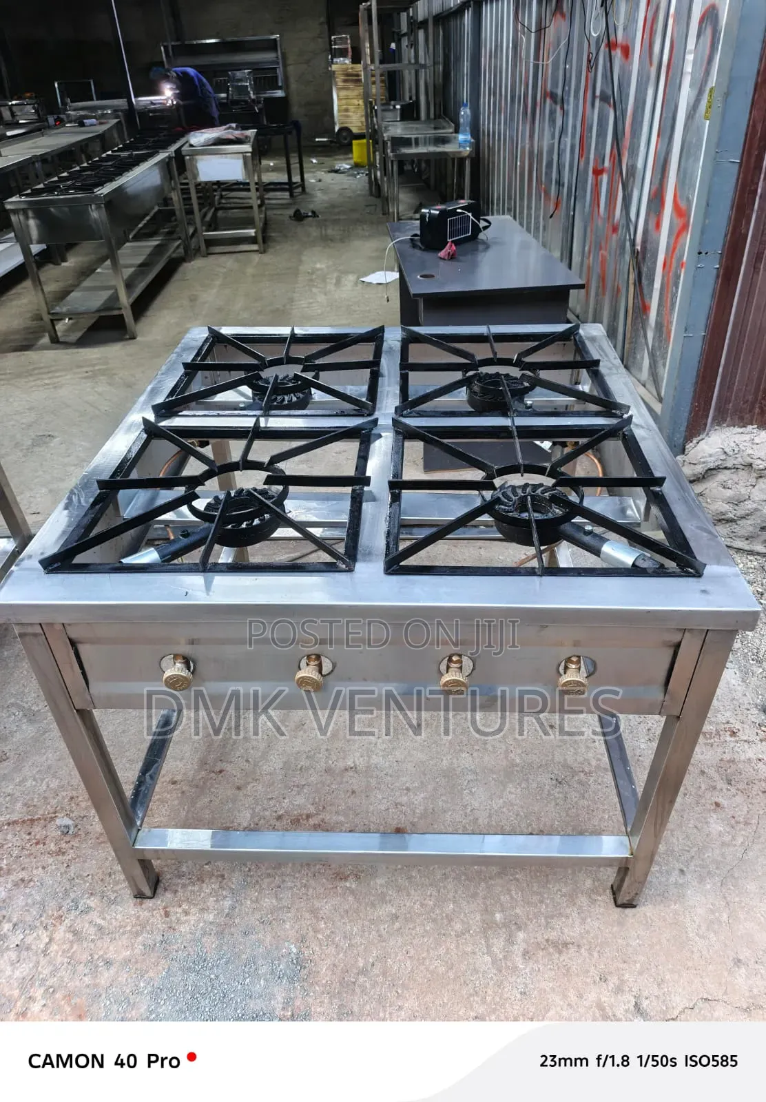 Optimized Modernized Stainless Steel Four Burners Gas Cooker Set