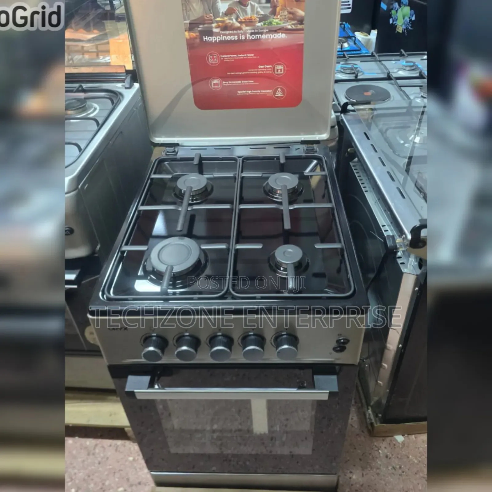 Full Gas Mika Oryx Standing Cooker With Gas Oven 