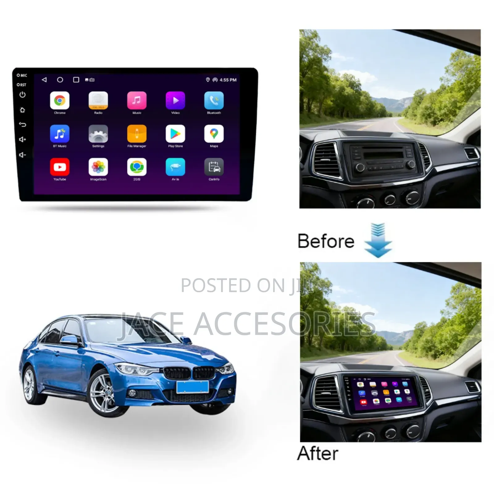Android Car Radio 4gb Ram 64gb Rom Cooling Fan