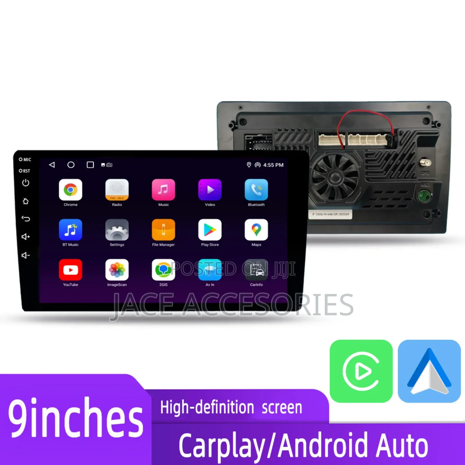 Android Car Radio 4gb Ram 64gb Rom Cooling Fan
