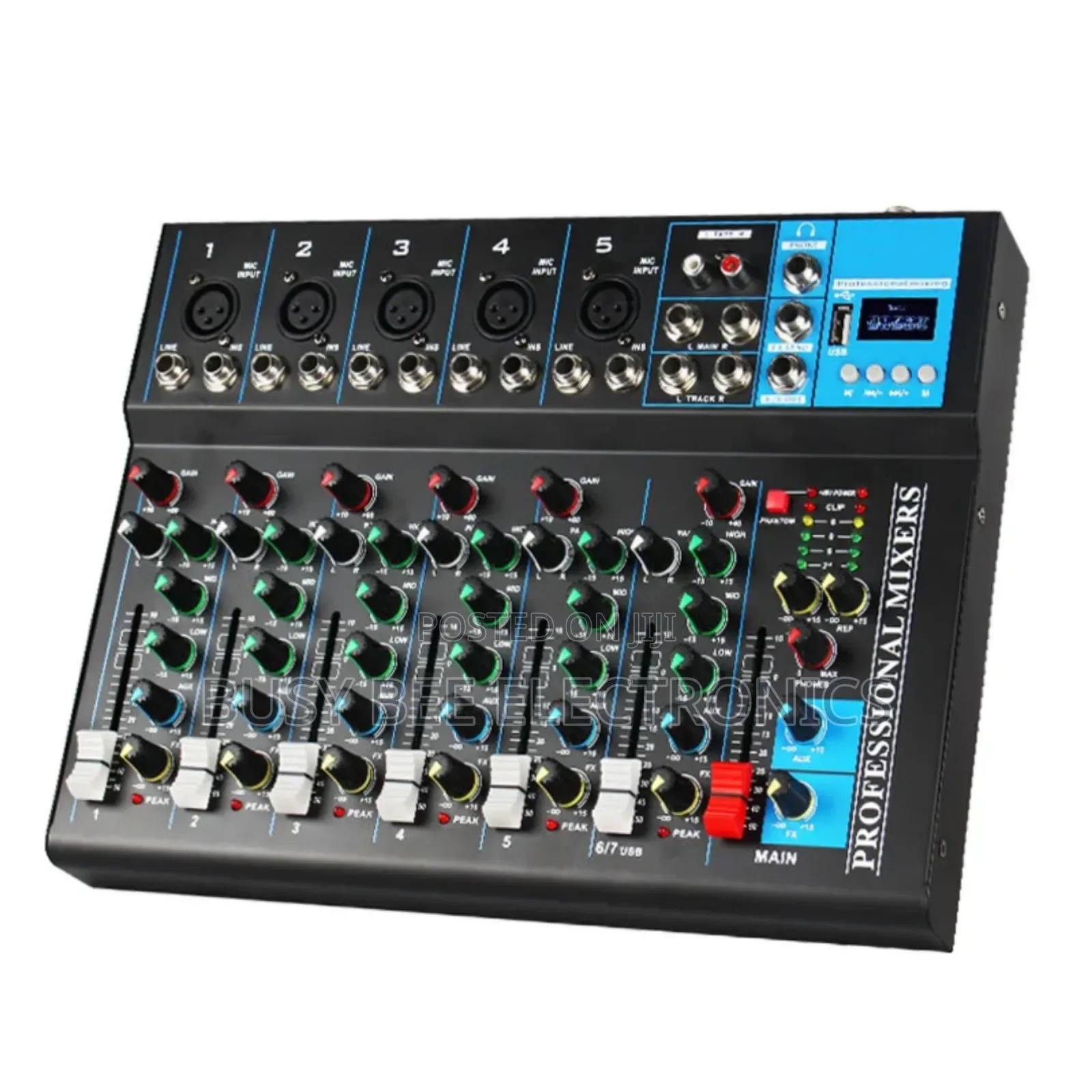 Proffessional 7 Channel Audio Mixer