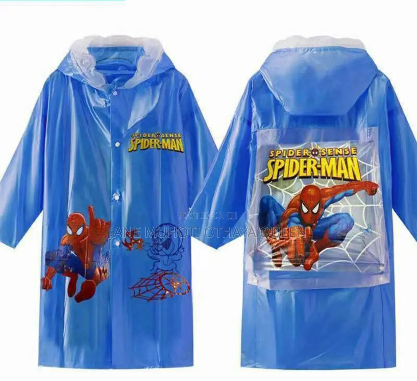 *Inflatable Brim Kids Disney Cartoon Themed Raincoats,