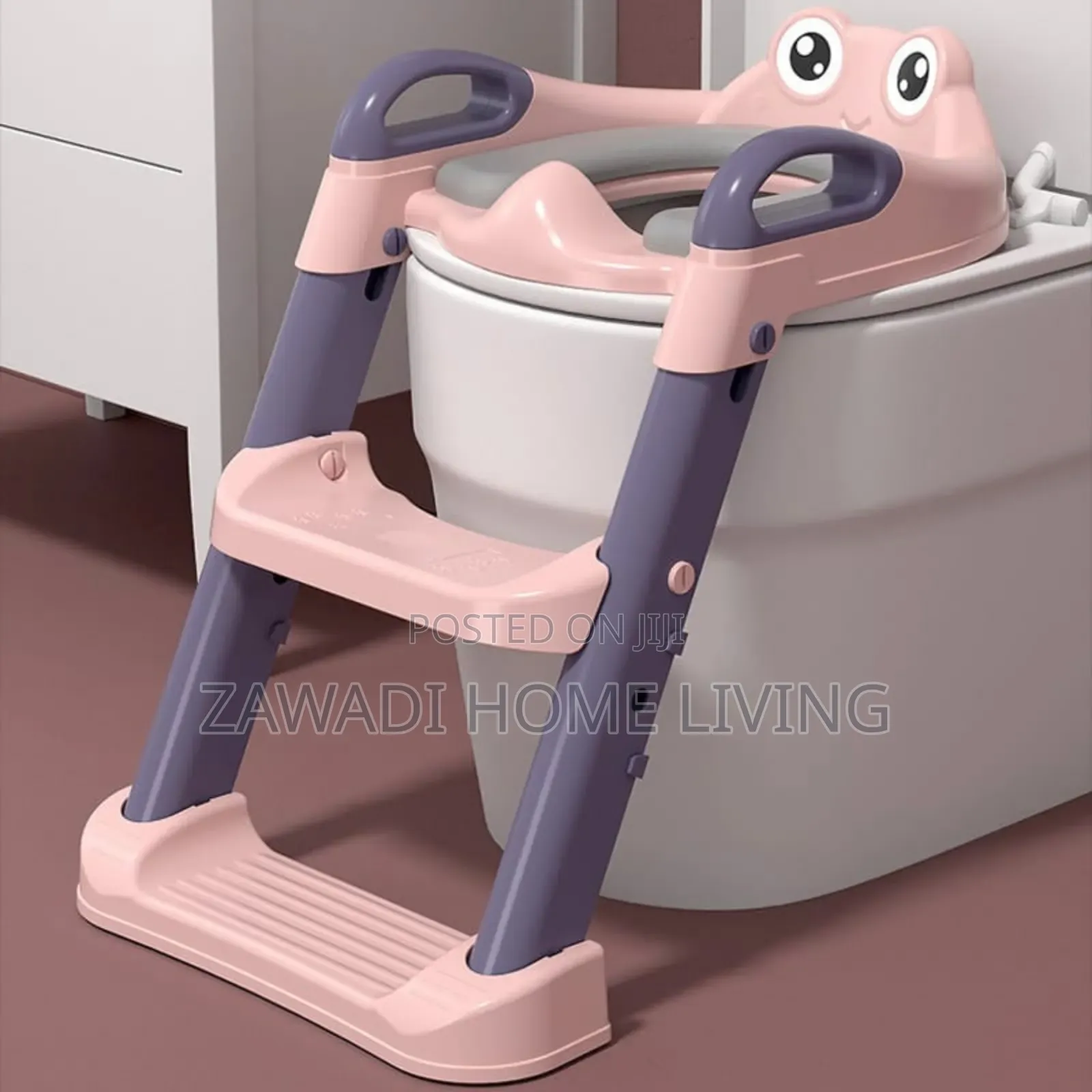 Kids Training Toilet Ladder Seat With PVC Cushion