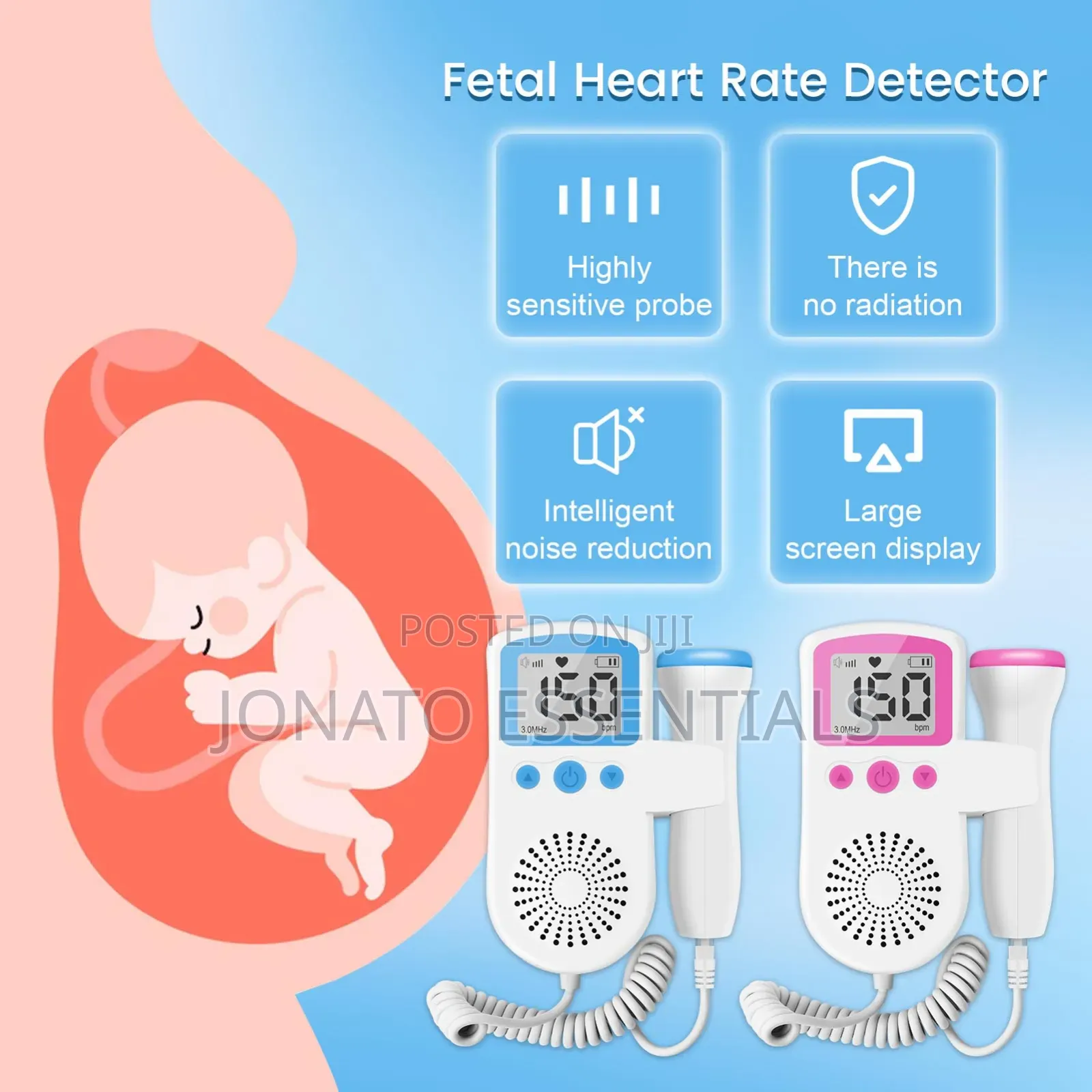 Fetal Doppler Portable Baby Heartbeat Monitor Kenya