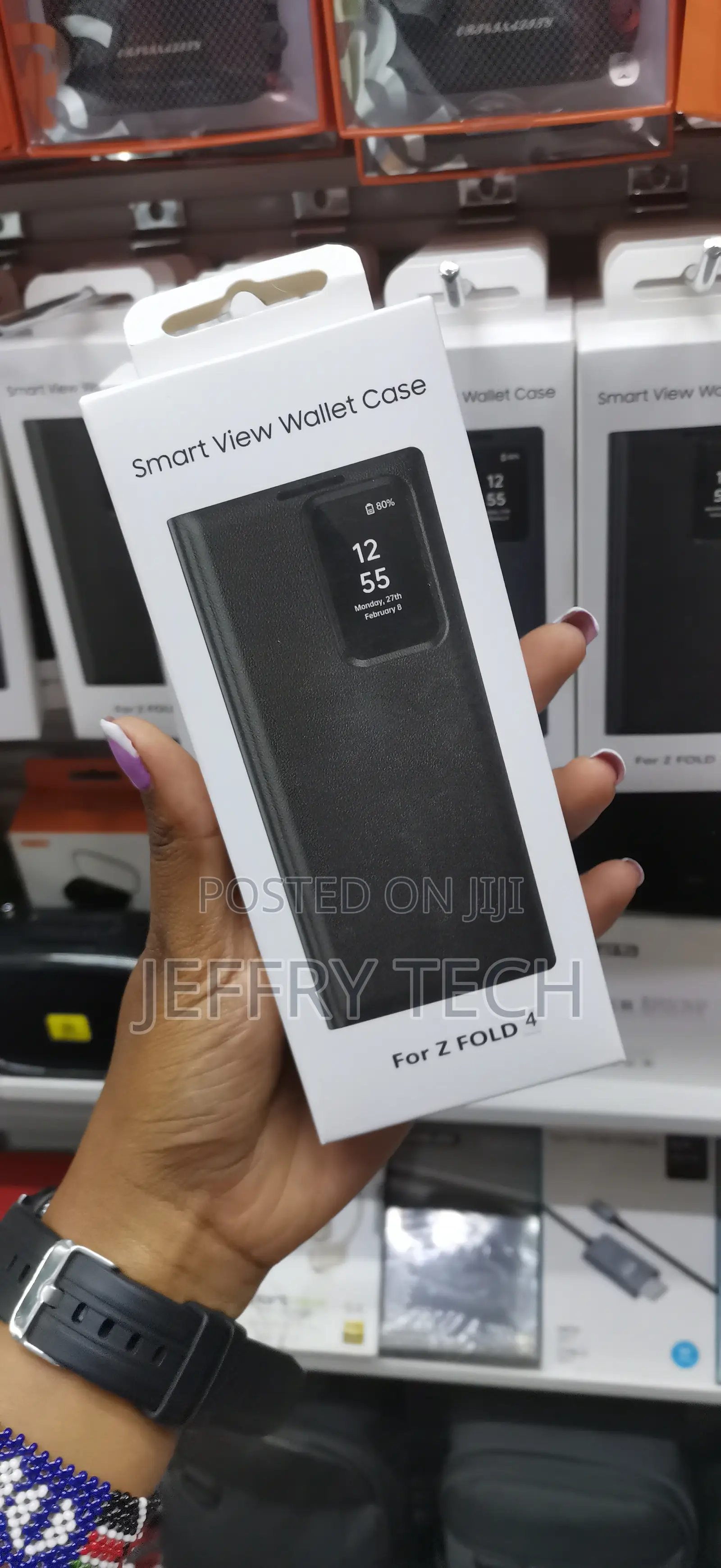 Hovisi Samsung Galaxy Z Fold 4 Smart Clear View Case Viewing Window