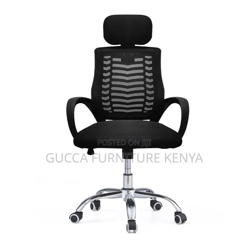 Swivel Secretarial Headrest Mesh Chair