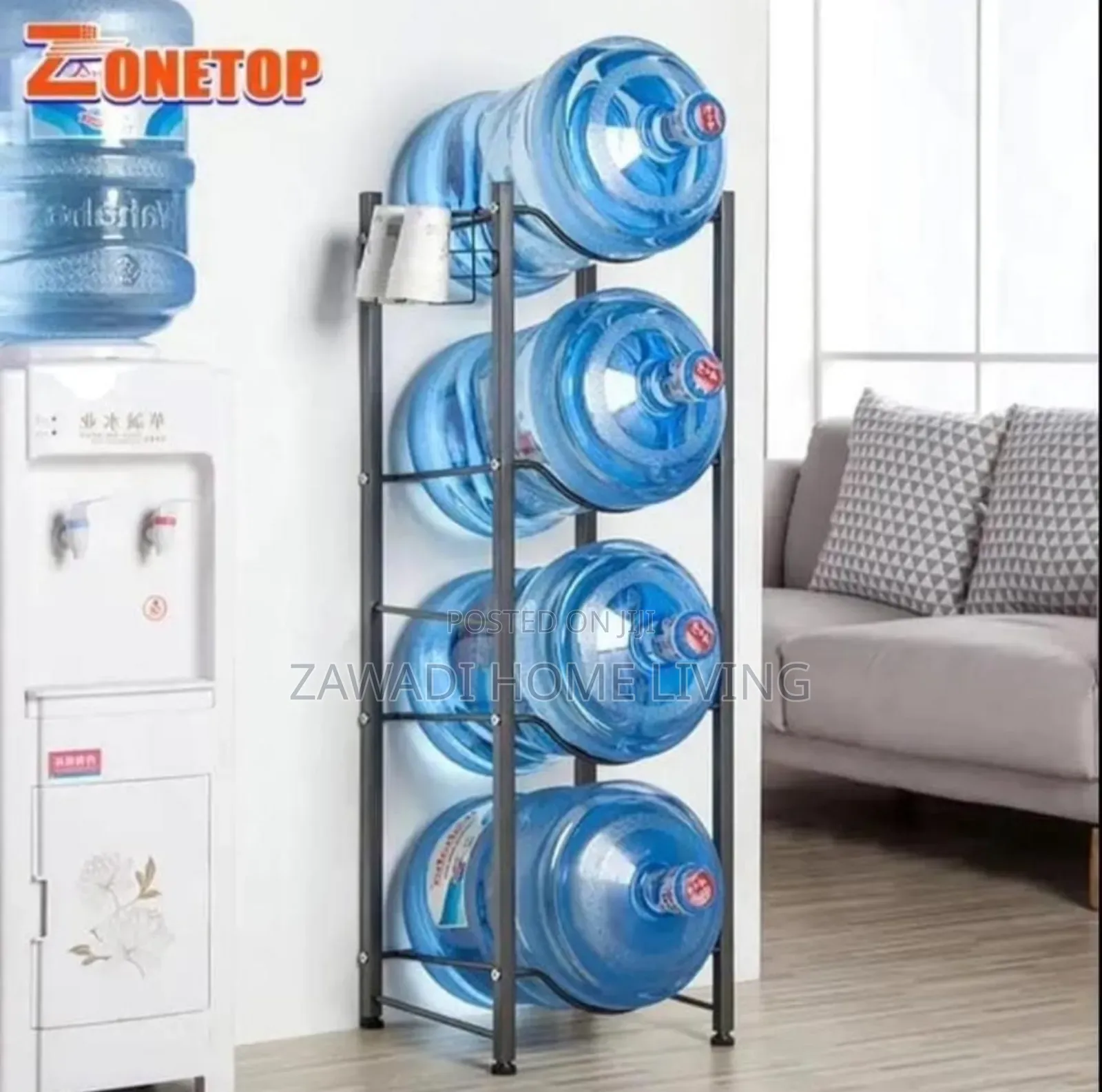 4 Tier Water Bottle Rack