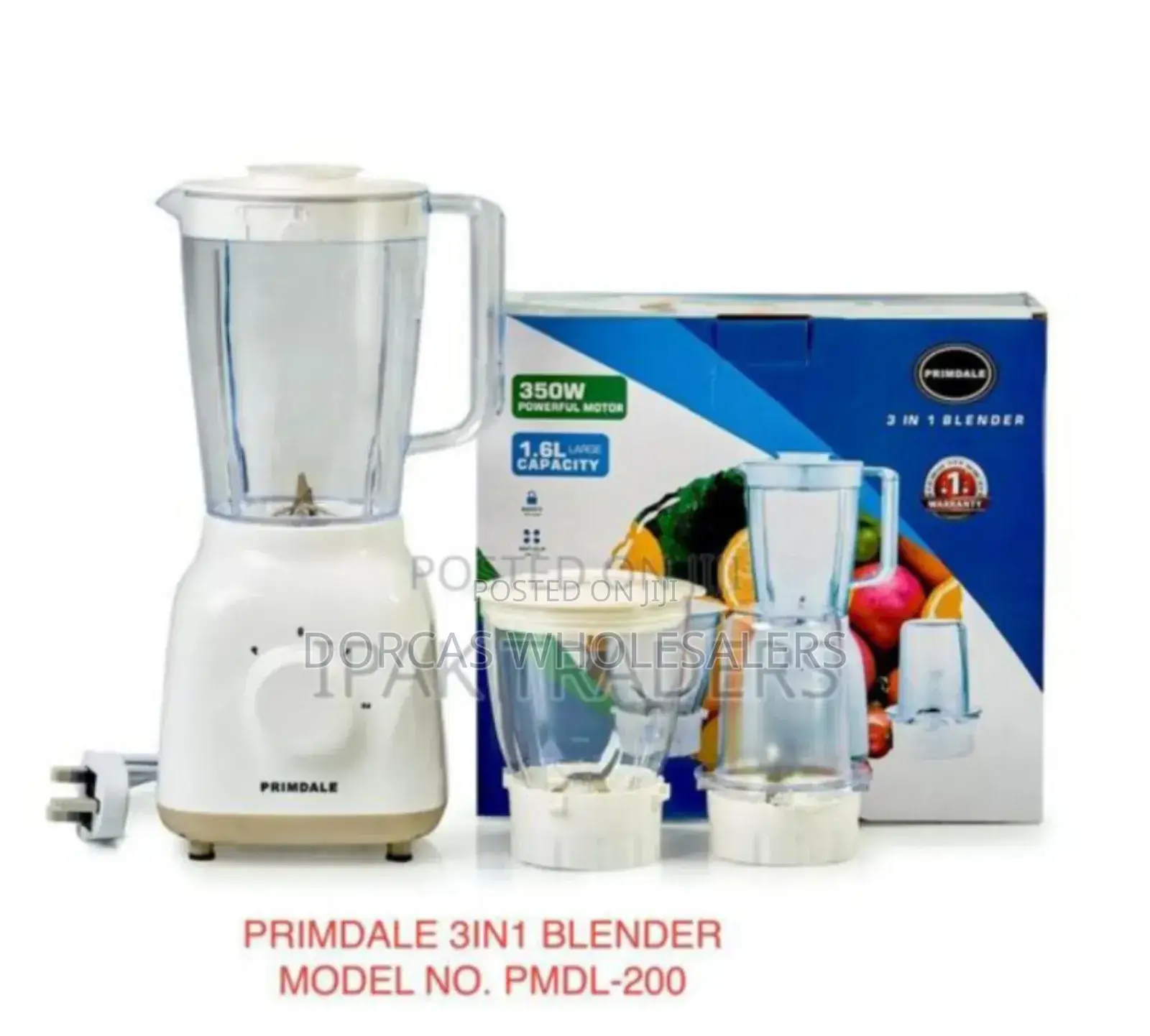 Colour White New -Primdale 3in1 Blender