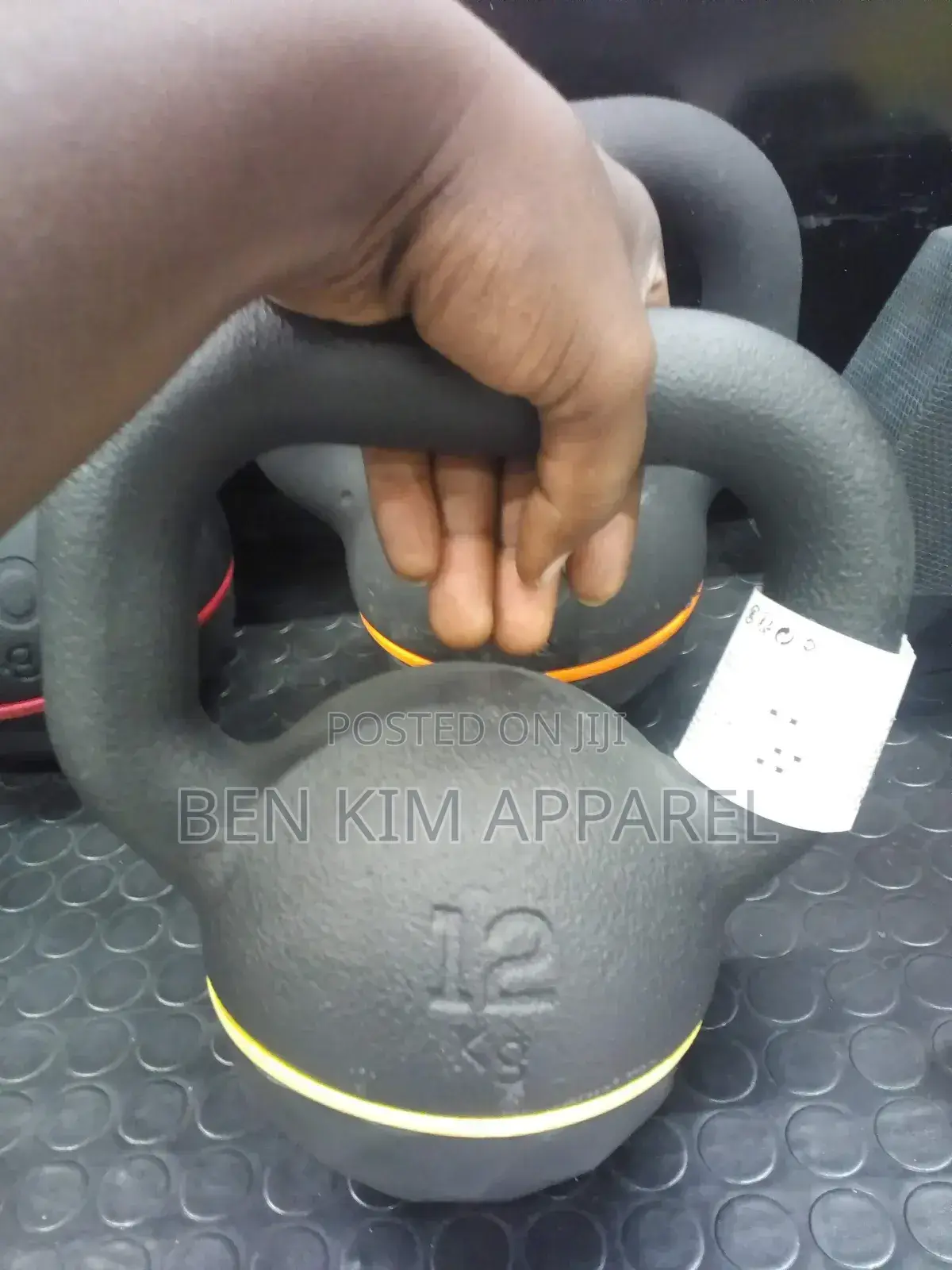12kgs Kettlebell Single Cast Iron With Rubber Base