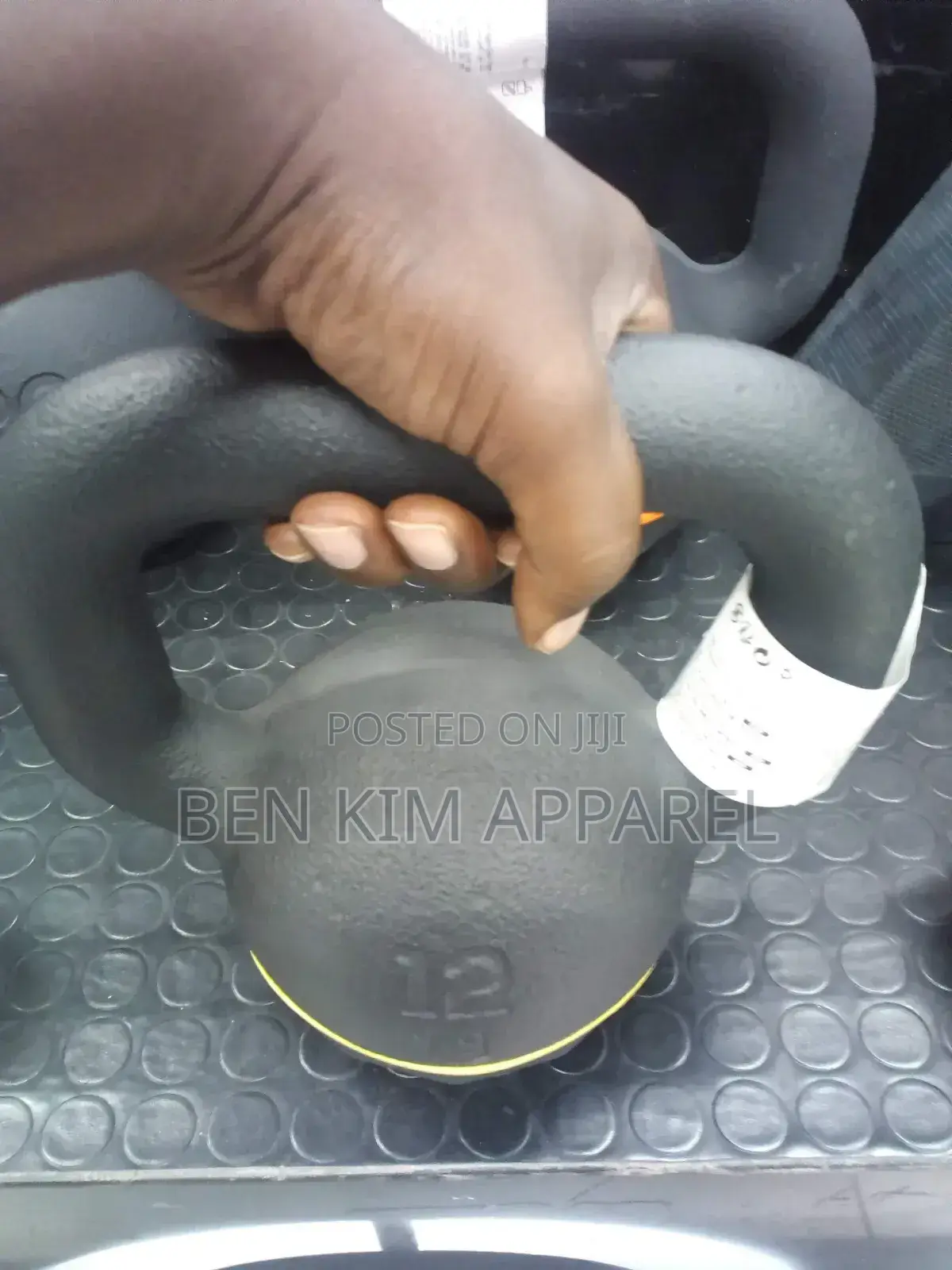 12kgs Kettlebell Single Cast Iron With Rubber Base