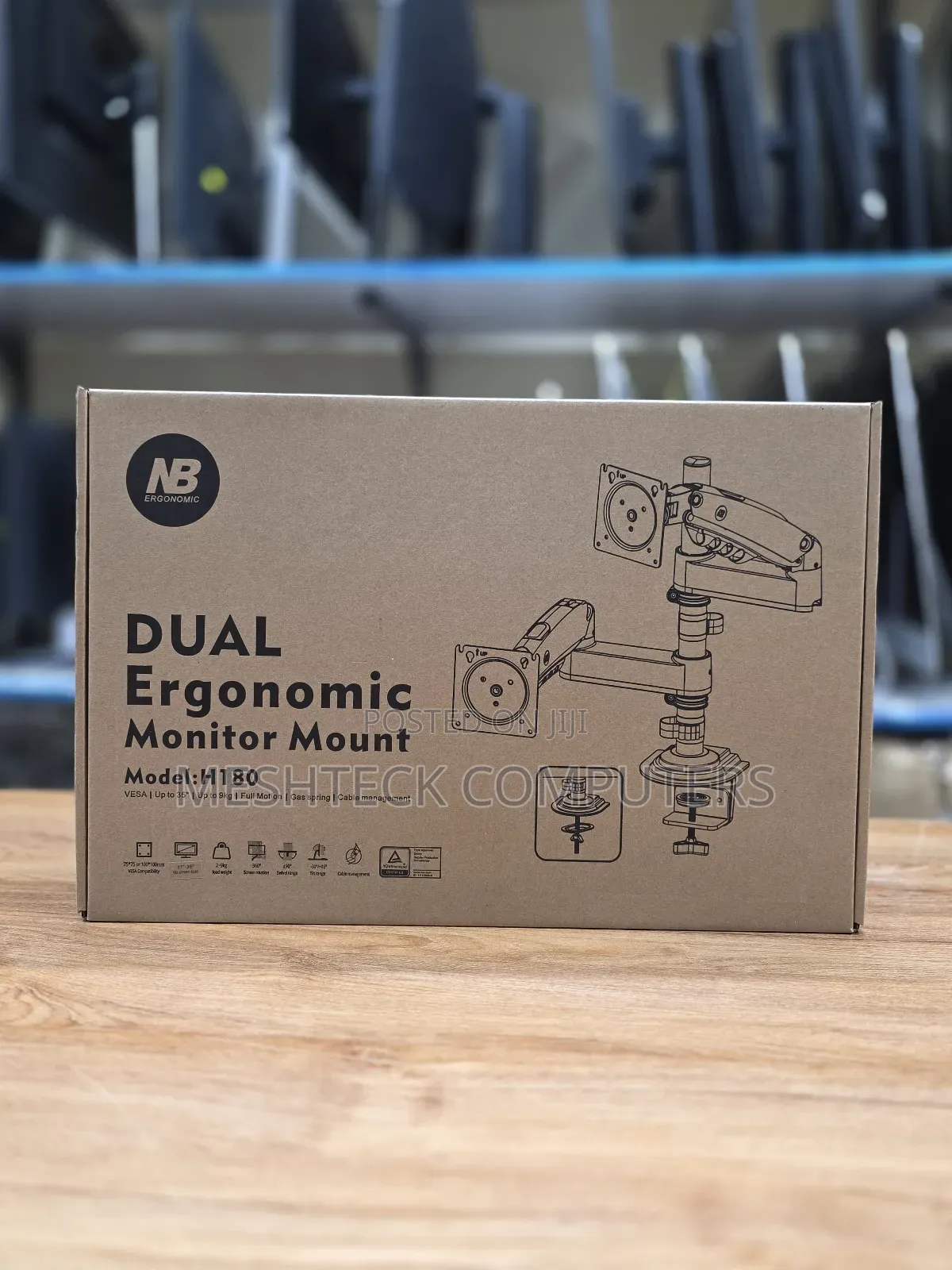 Nb Link Dual Ergonomic Monitor Arm