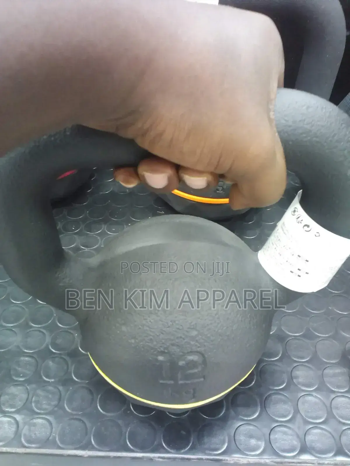 12kgs Kettlebell Single Cast Iron With Rubber Base