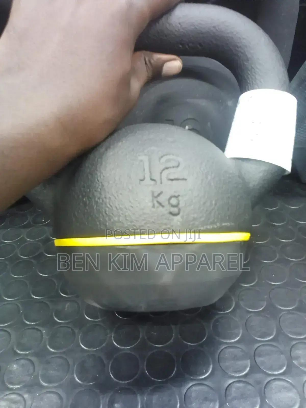 12kgs Kettlebell Single Cast Iron With Rubber Base