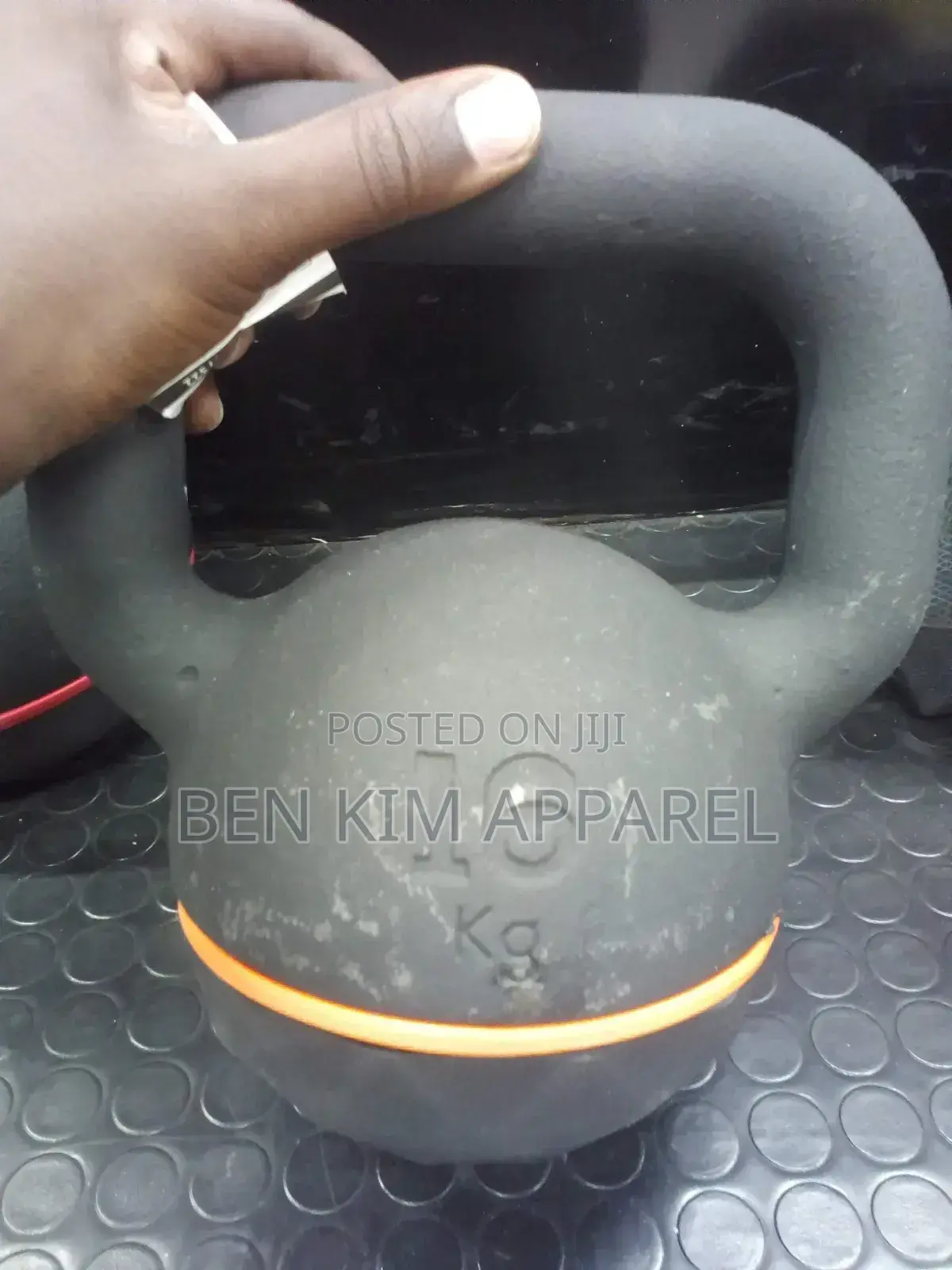 16kgs Cast Iron European High Quality Kettlebell Rubber Base