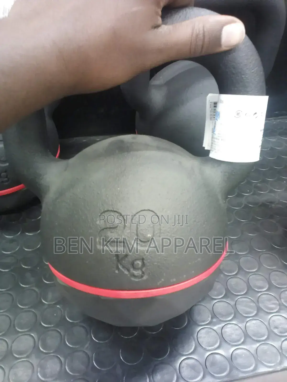 20 KGS Rubber Base Single Cast Iron European Kettlebell Rubber Base